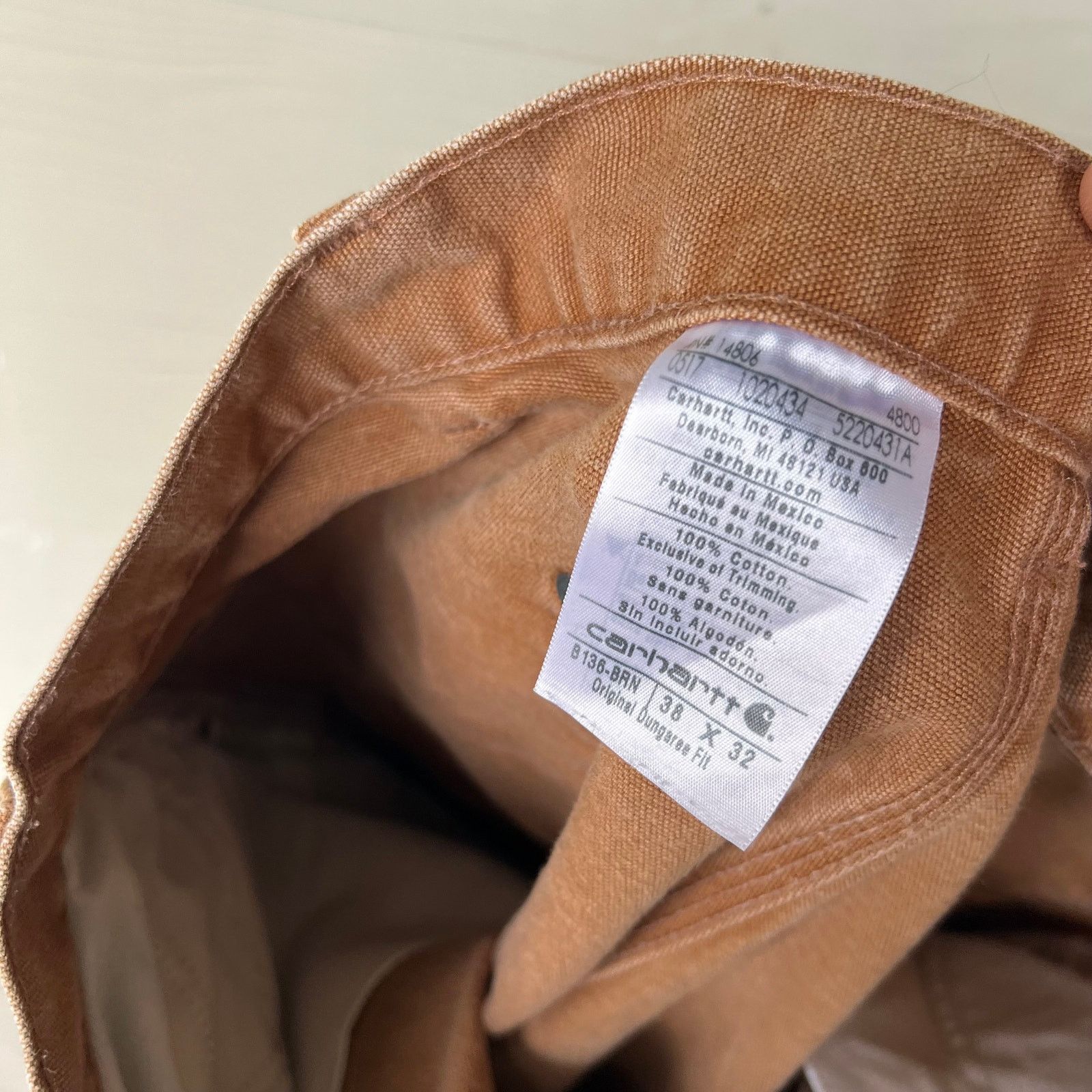 Carhartt × Vintage Vintage Y2K Carhartt brown double knee work carpenter pants Size US 37 - 7 Thumbnail