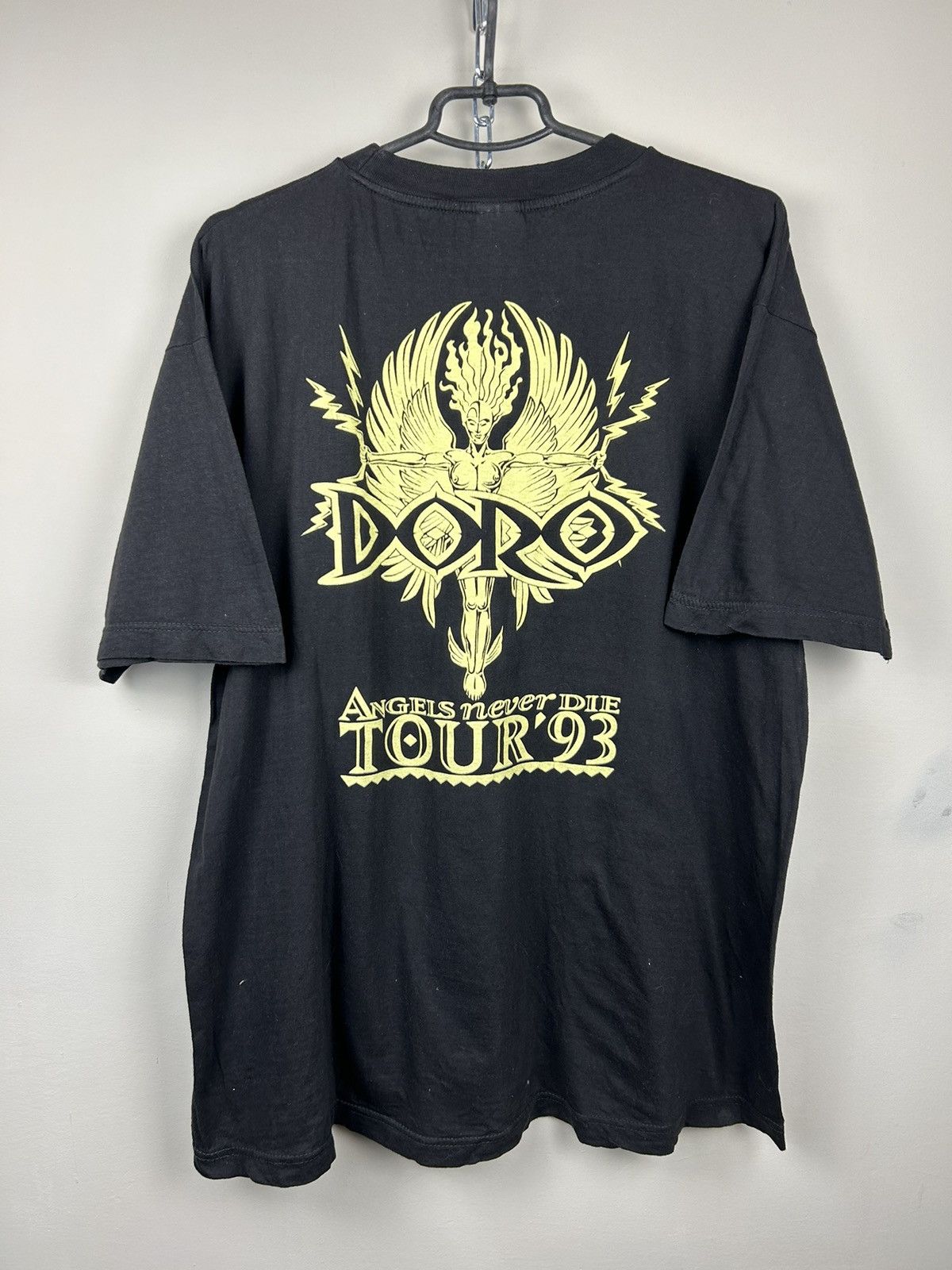 Band Tees Vintage 90s Doro Angels Never Die Tour T shirt Size US XL / EU 56 / 4 - 2 Thumbnail