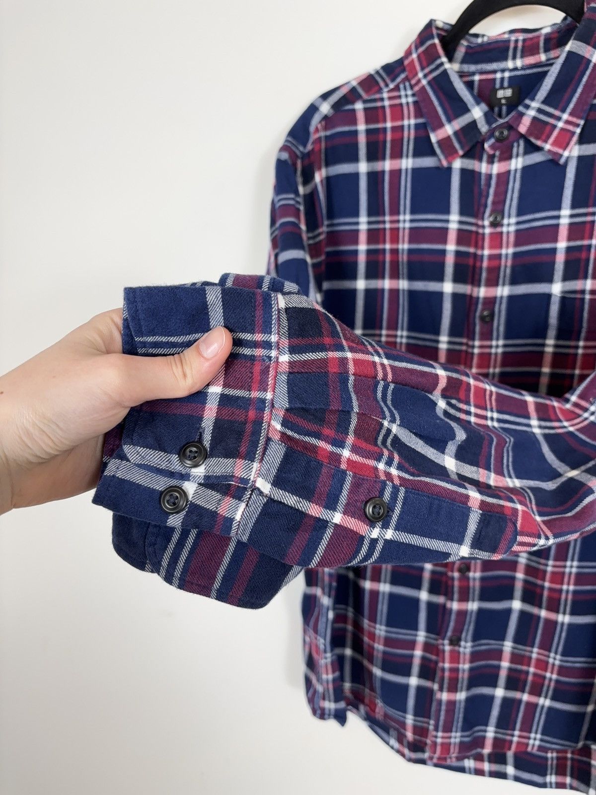 Uniqlo Uniqlo Men’s Plaid Check Pocket Button Up Flannel Shirt Size US XL / EU 56 / 4 - 10 Thumbnail