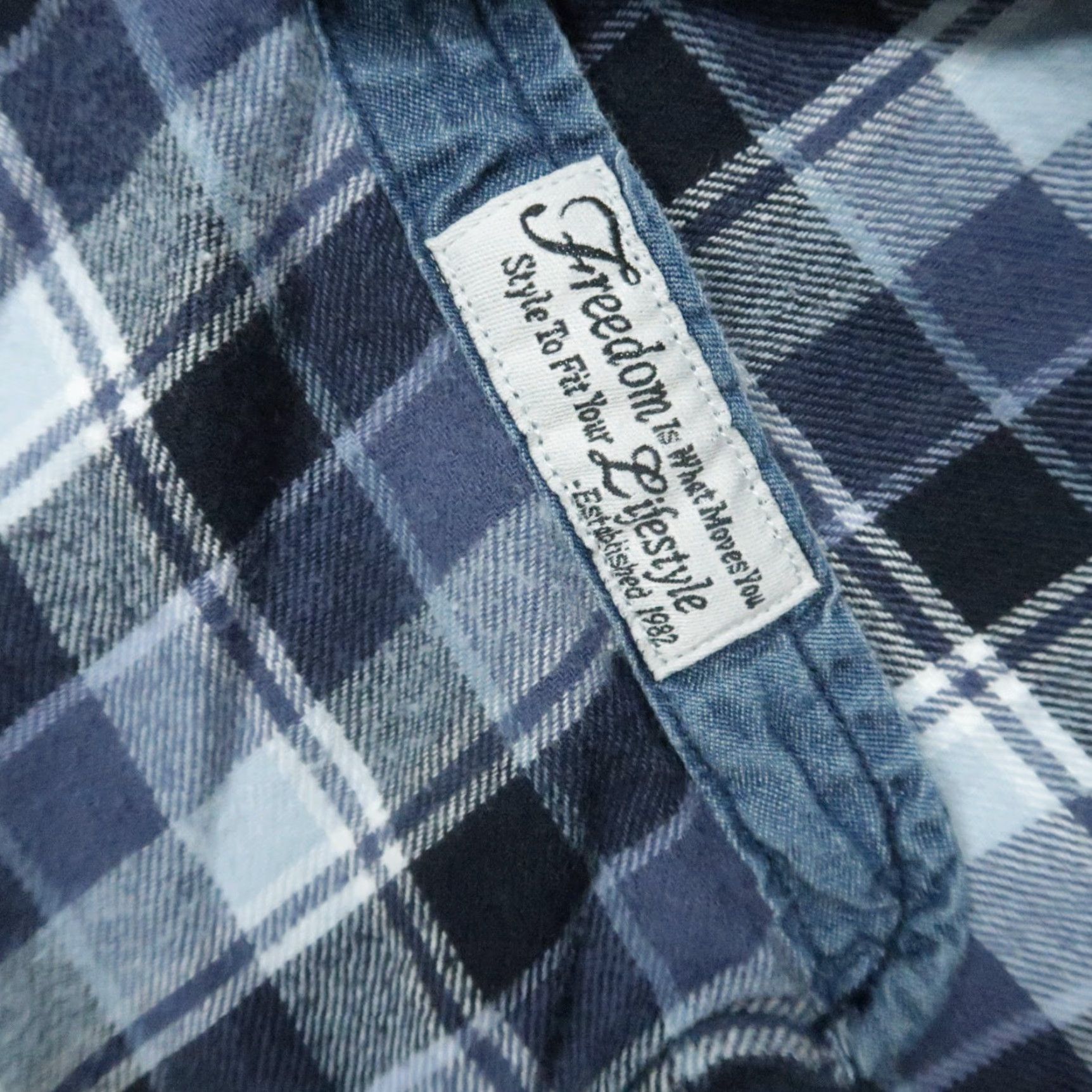 Gramicci VINTAGE Gramicci Shirt Mens XL Blue Plaid Flannel Snap Long Sleeve Button Outdoors VTG Size US XL / EU 56 / 4 - 4 Thumbnail