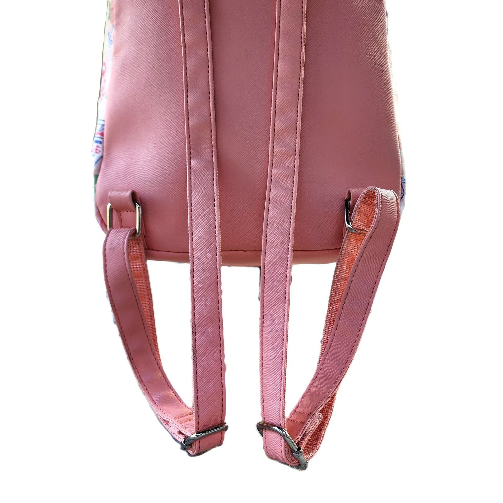 Designer BioWorld Pastel Peach Milk PVC Mini Backpack Size ONE SIZE - 6 Thumbnail