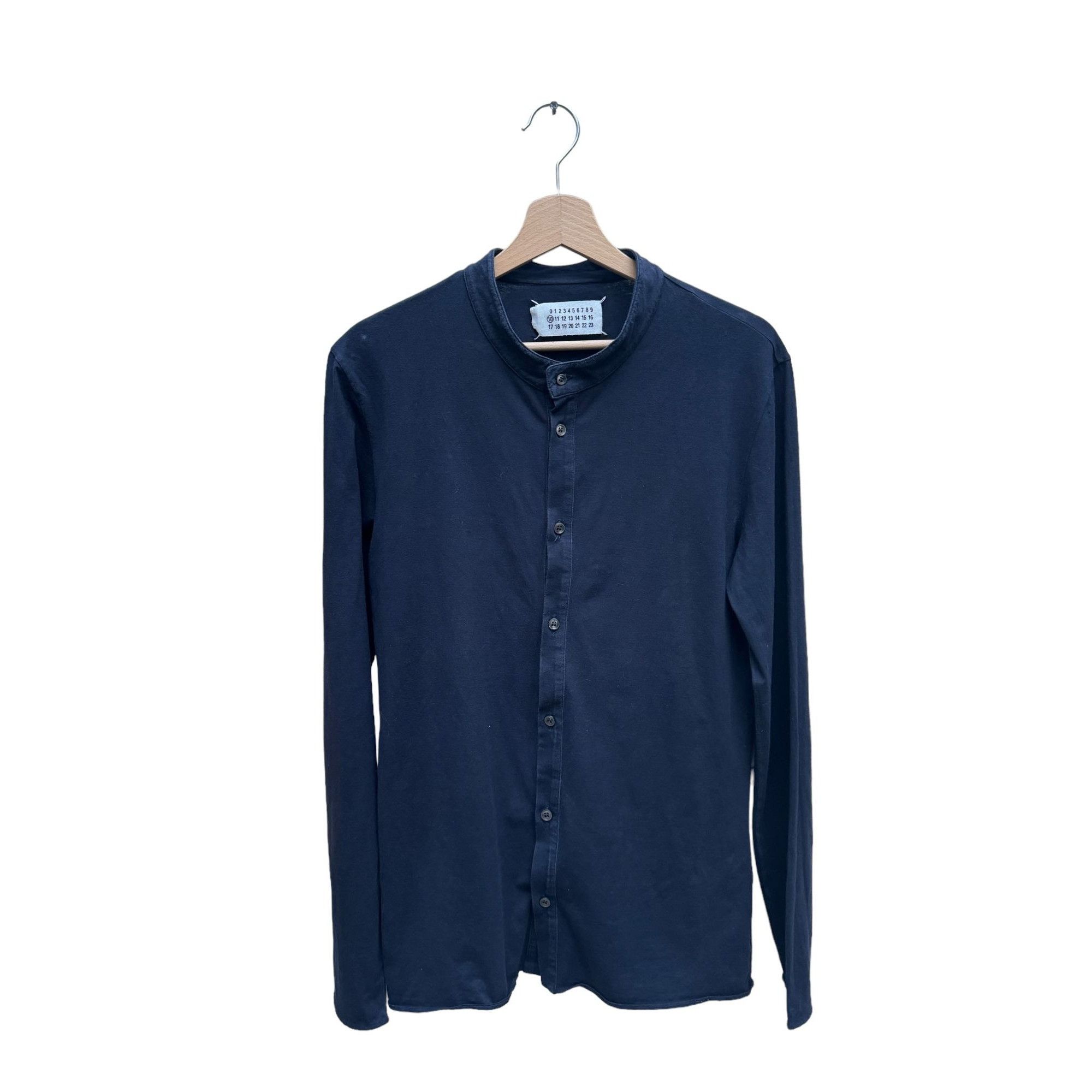 Maison Margiela Navy 4-Stitches Buttoned Shirt Size US S / EU 44-46 / 1 - 1 Thumbnail
