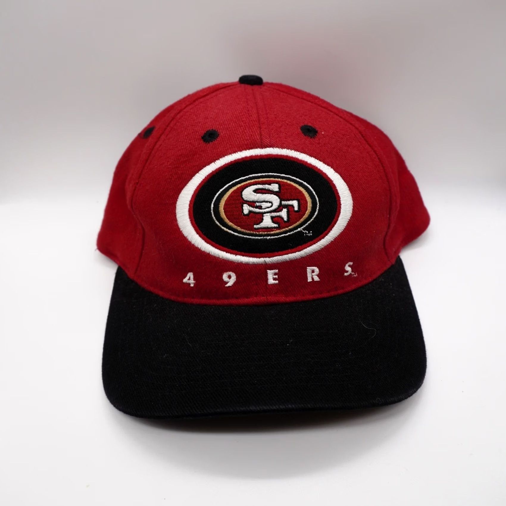 Drew Drew Pearson San Francisco 49ers Hat Mens OSFA Red Black Vintage NFL Snapback Size ONE SIZE - 2 Thumbnail