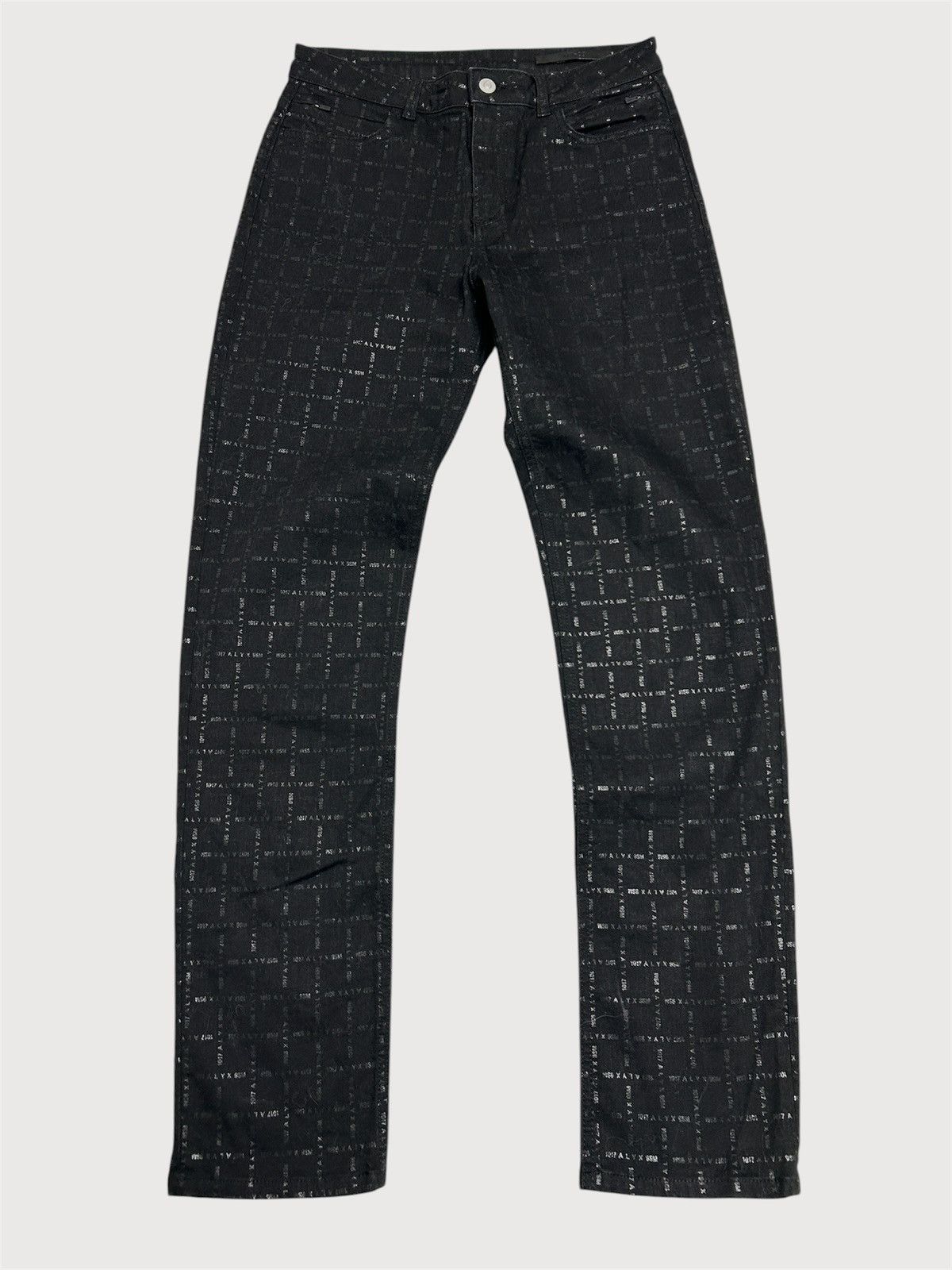 1017 ALYX 9SM 2021 All Over Logo Print Jeans Size US 29 - 1 Thumbnail