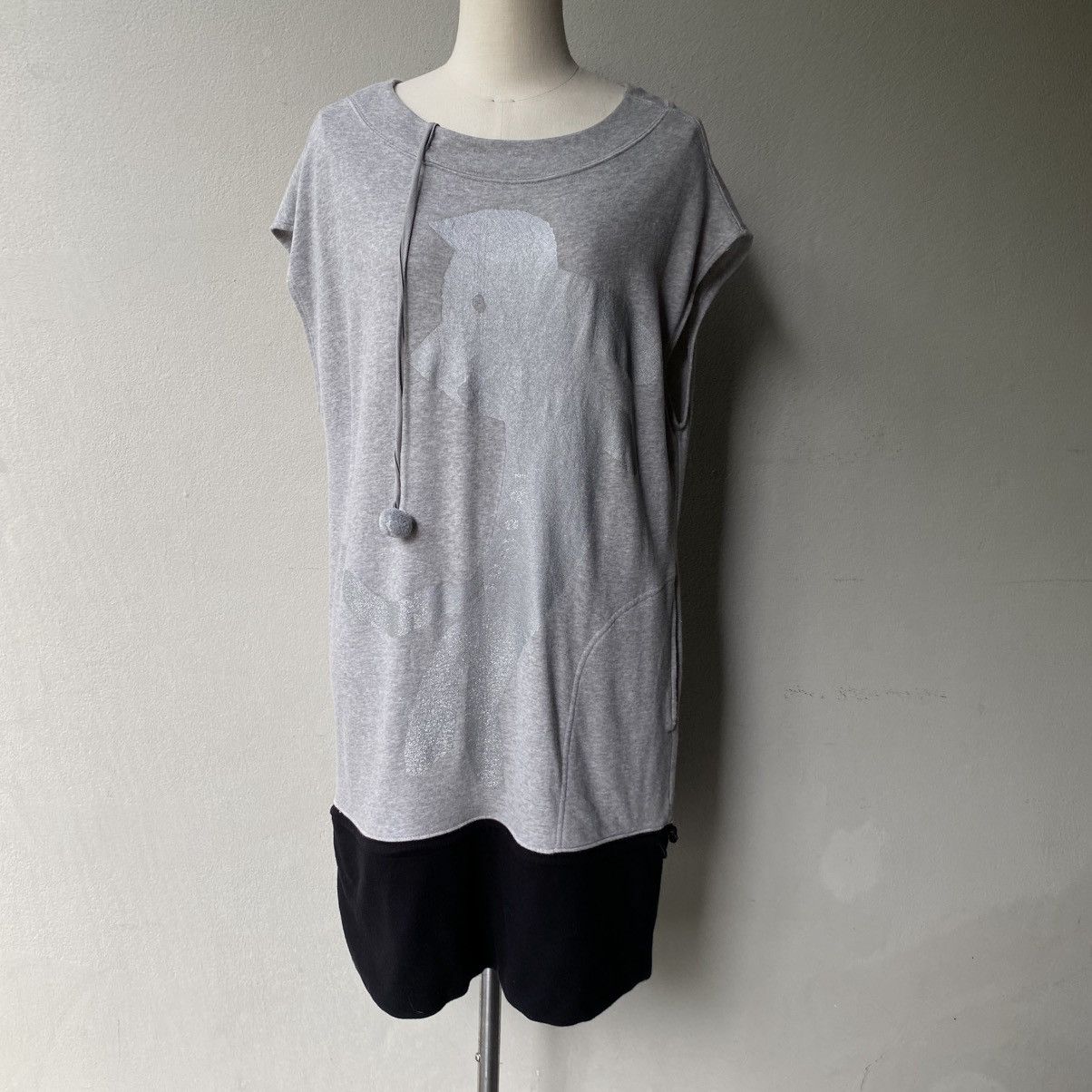 Tsumori Chisato Tsumori Chisato Grey Dog Print Tunic Dress Size XS / US 0-2 / IT 36-38 - 3 Thumbnail