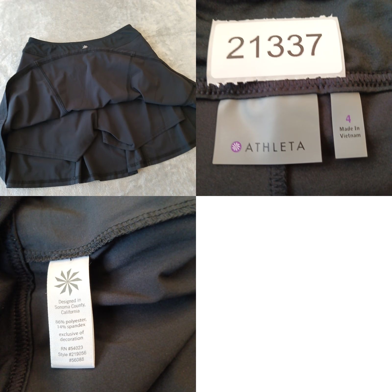 Athleta Athleta Skort Women Short Black Size 4 Elastic Waist Polyester Spandex Pull On Regular Size 27" / US 4 / IT 40 - 8 Thumbnail