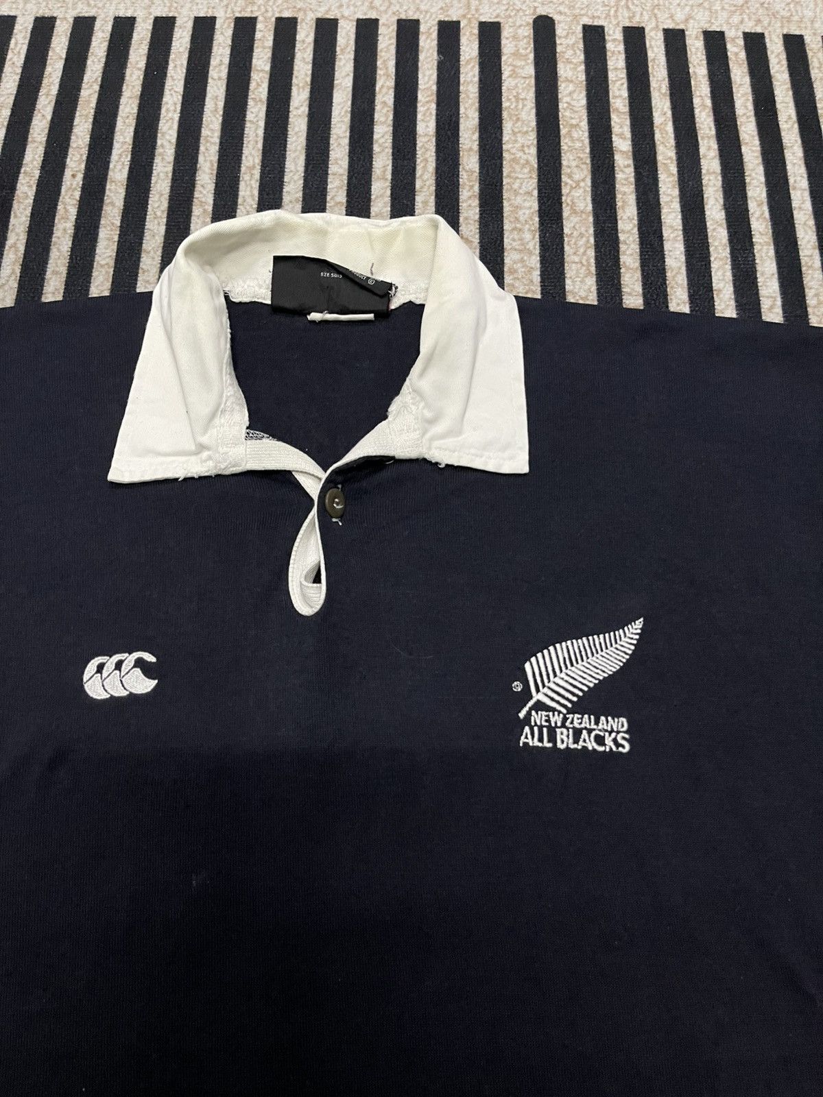 All Blacks 90s CANTERBURY ALL BLACK LONG SLEEVE RUGBY SHIRT Size US M / EU 48-50 / 2 - 9 Thumbnail