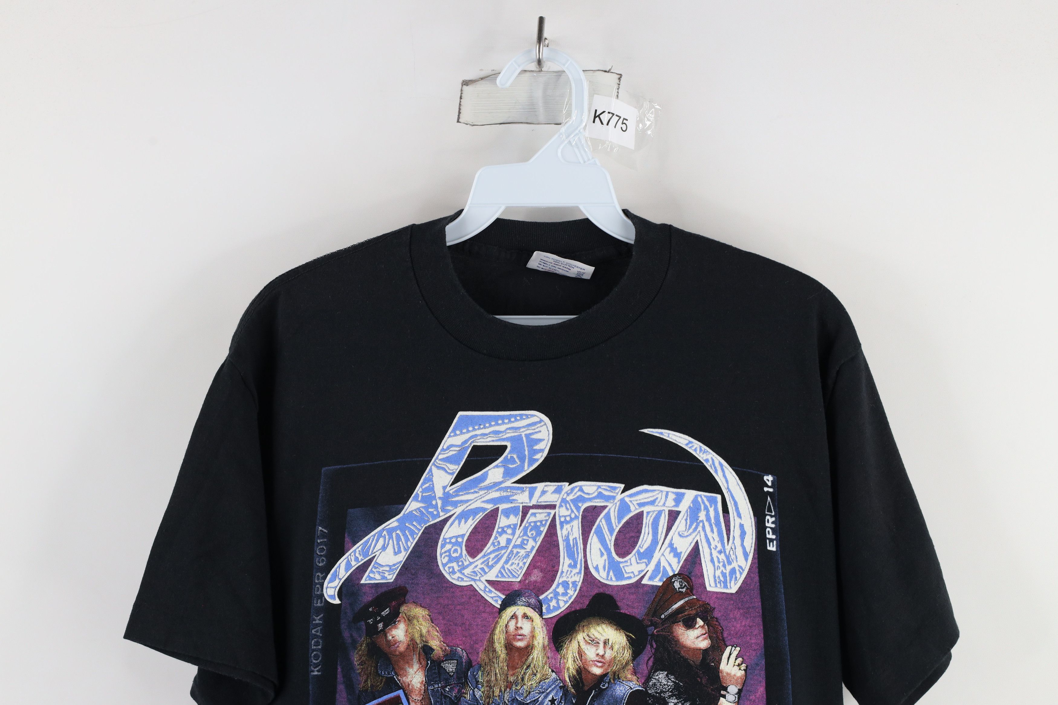 Vintage Vintage 80s Up and Say Ahh Tour PoisonBand T-Shirt Black USA Size US L / EU 52-54 / 3 - 2 Thumbnail