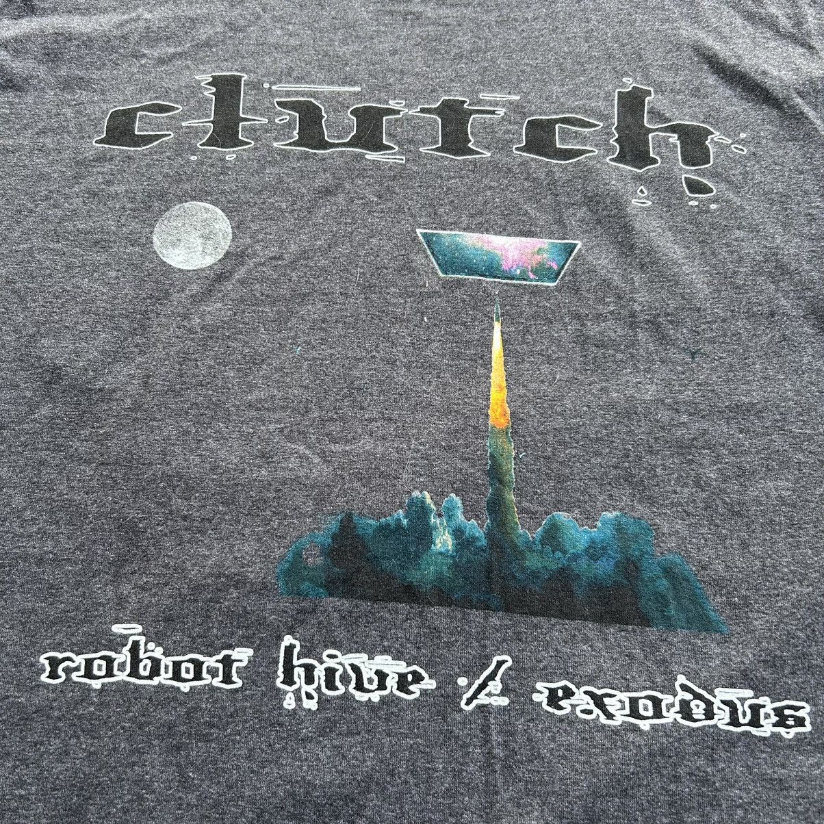Band Tees Vintage Clutch Band Robot Hive Exodus Ringer Style T Shirt Size US L / EU 52-54 / 3 - 4 Thumbnail