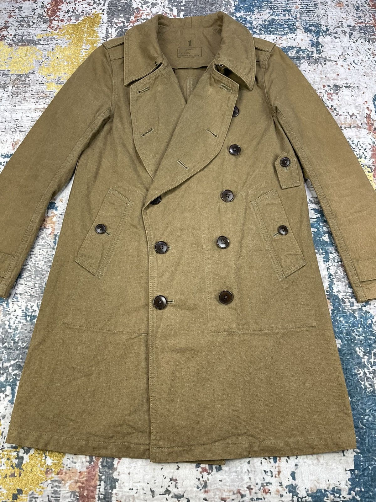 Vintage Vintage Green Bowles Military Field Coat Jacket Size US XXS / EU 40 - 2 Thumbnail