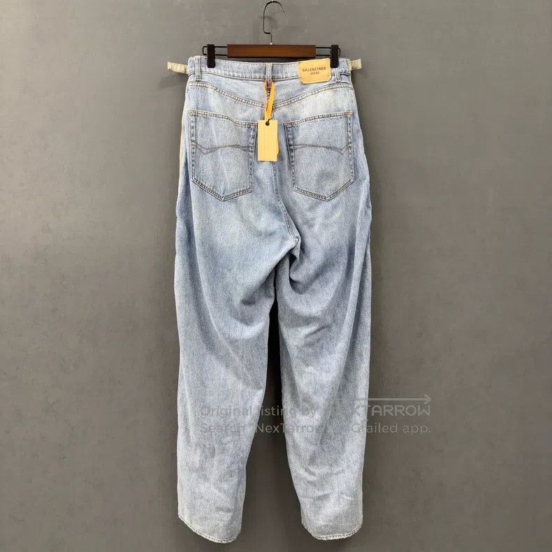 Balenciaga Balenciaga Tomorrow World Faux Two Piece Work Denim Pants Size US 29 - 2 Thumbnail
