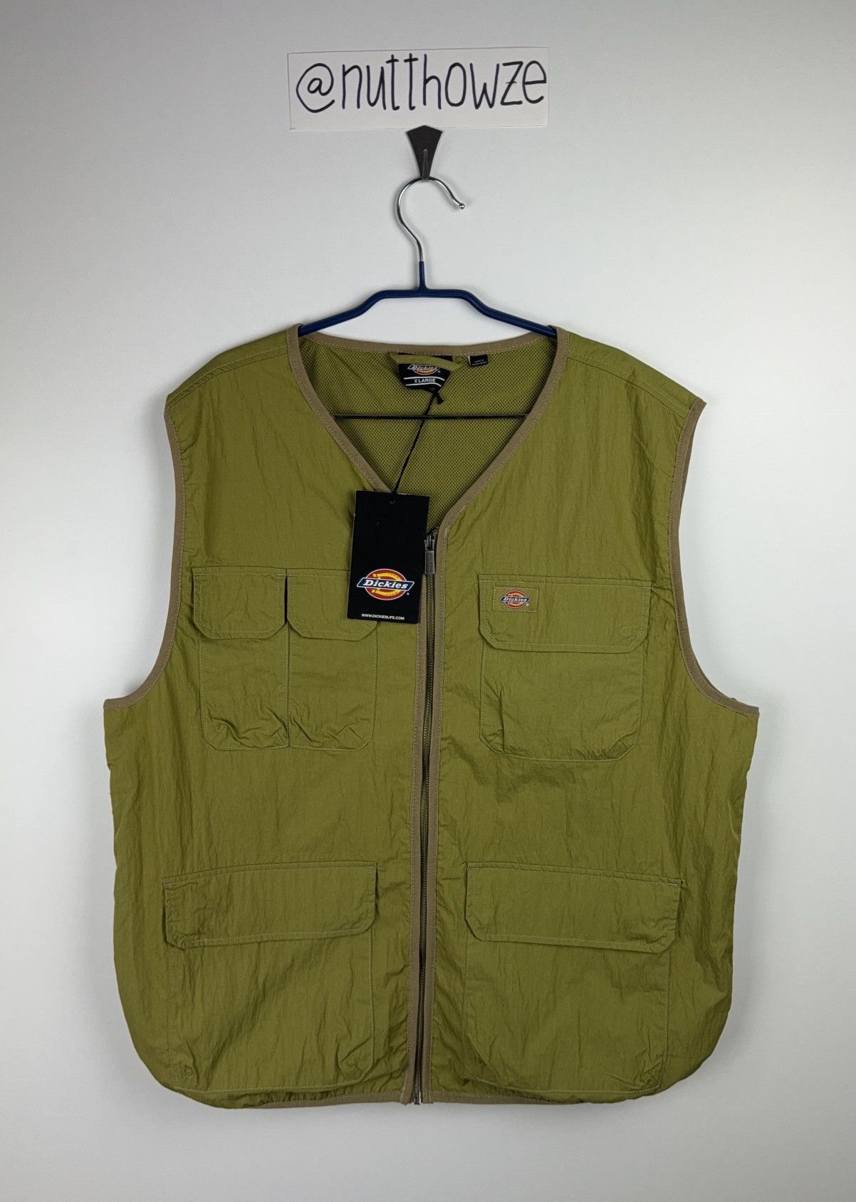 Carhartt NEW Dickies Pacific Olive Safari Multi Pocket Vest Size US XL / EU 56 / 4 - 1 Thumbnail