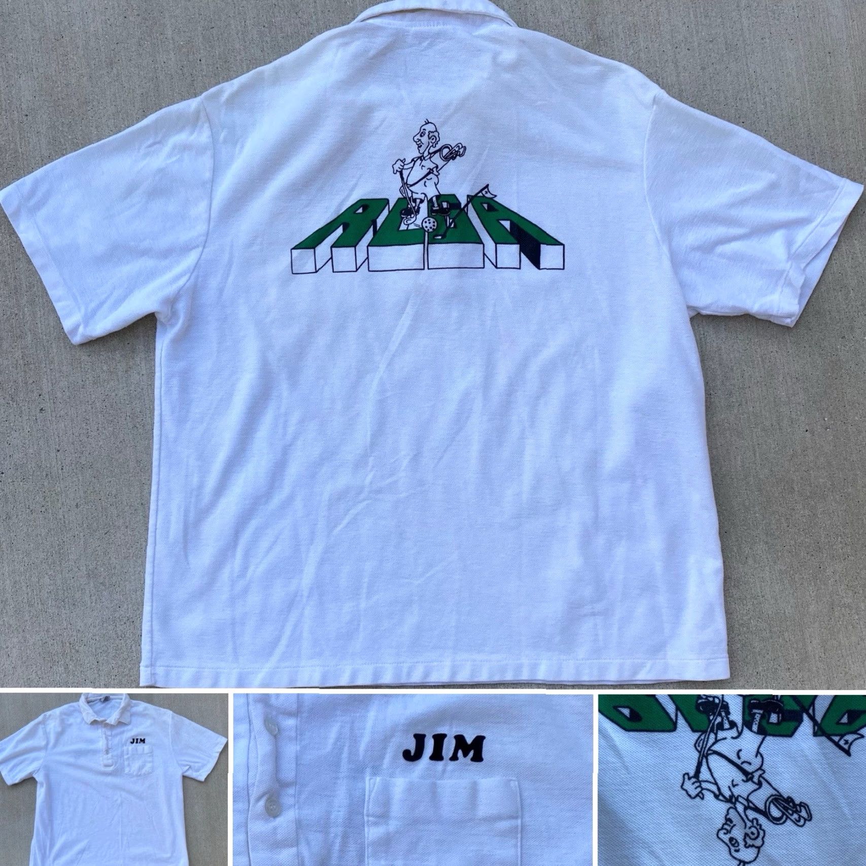 Vintage VINTAGE Print Ons Polo Shirt Golf Golfing Golfer RLGA Graphic Pocket XL White Mens Shirt 1970s 1980s Size US XL / EU 56 / 4 - 2 Thumbnail