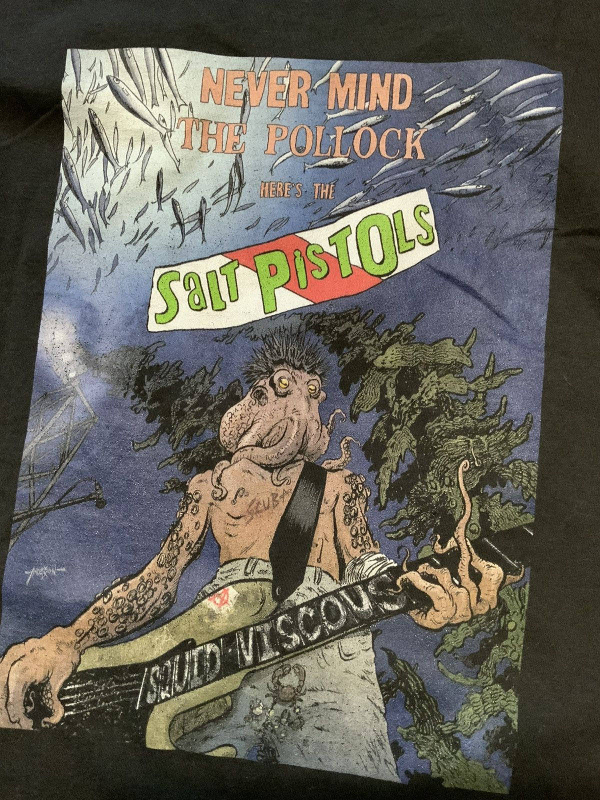 Other Hollywood Divers NeverMind Salt Pistols Squid Viscous TShirt Size US XL / EU 56 / 4 - 1 Thumbnail