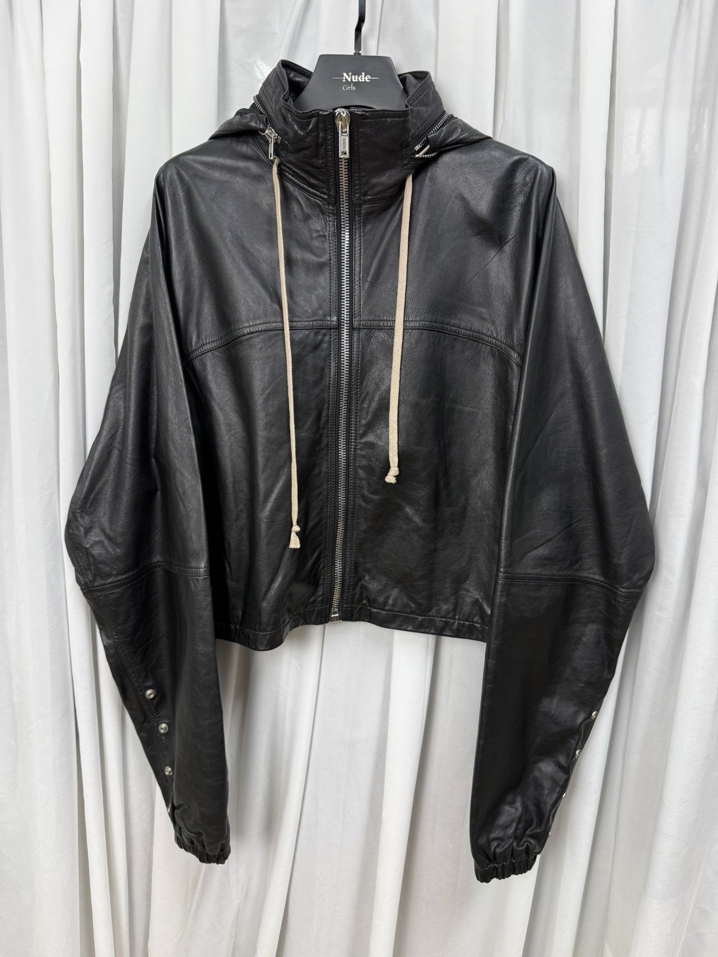 Rick Owens Rick Owens M65 Deconstructed Leather Jacket Size US XXS / EU 40 - 1 Thumbnail