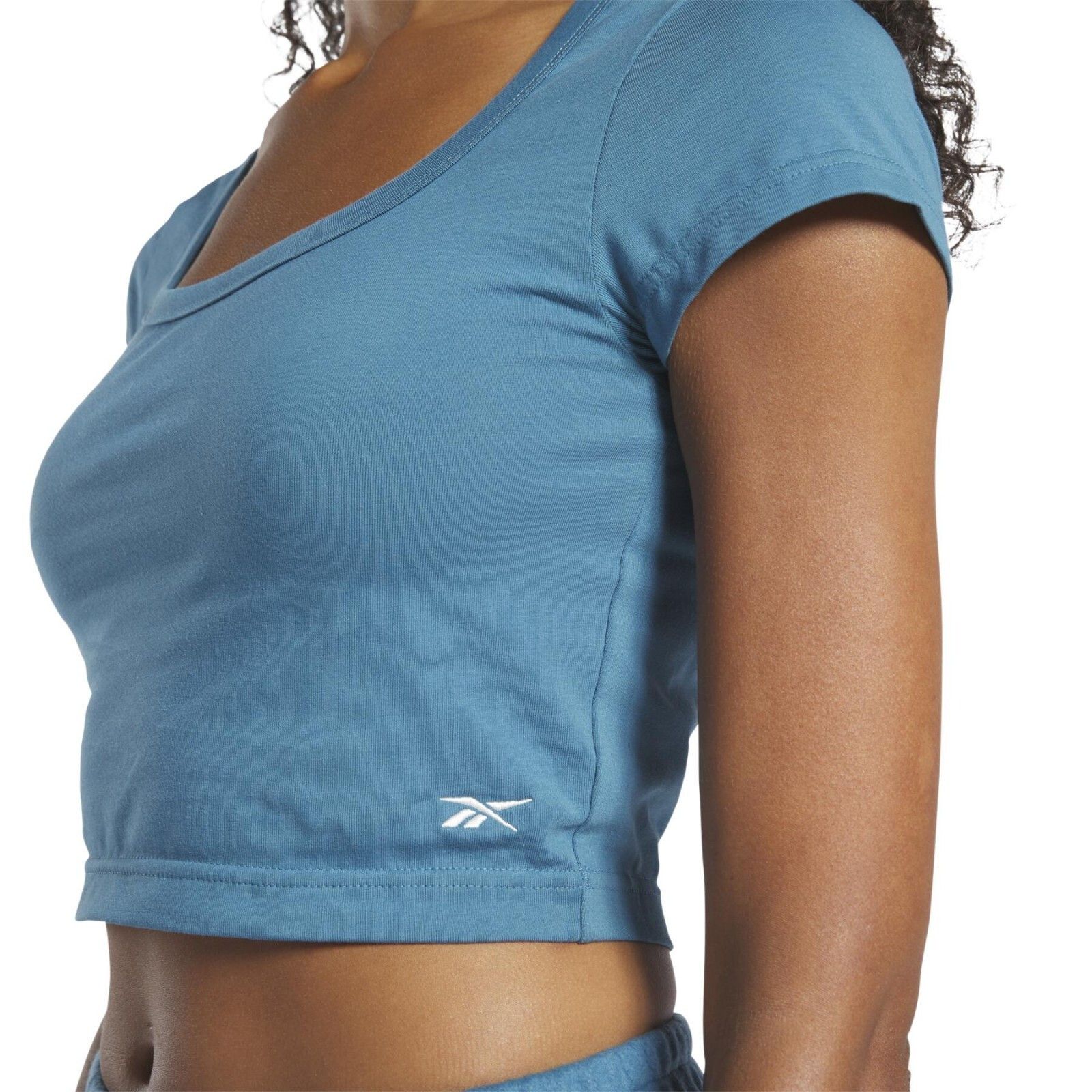 Reebok Reebok IC0120 Cropped Tee Steel Blue ( L ) Size L / US 10 / IT 46 - 1 Thumbnail