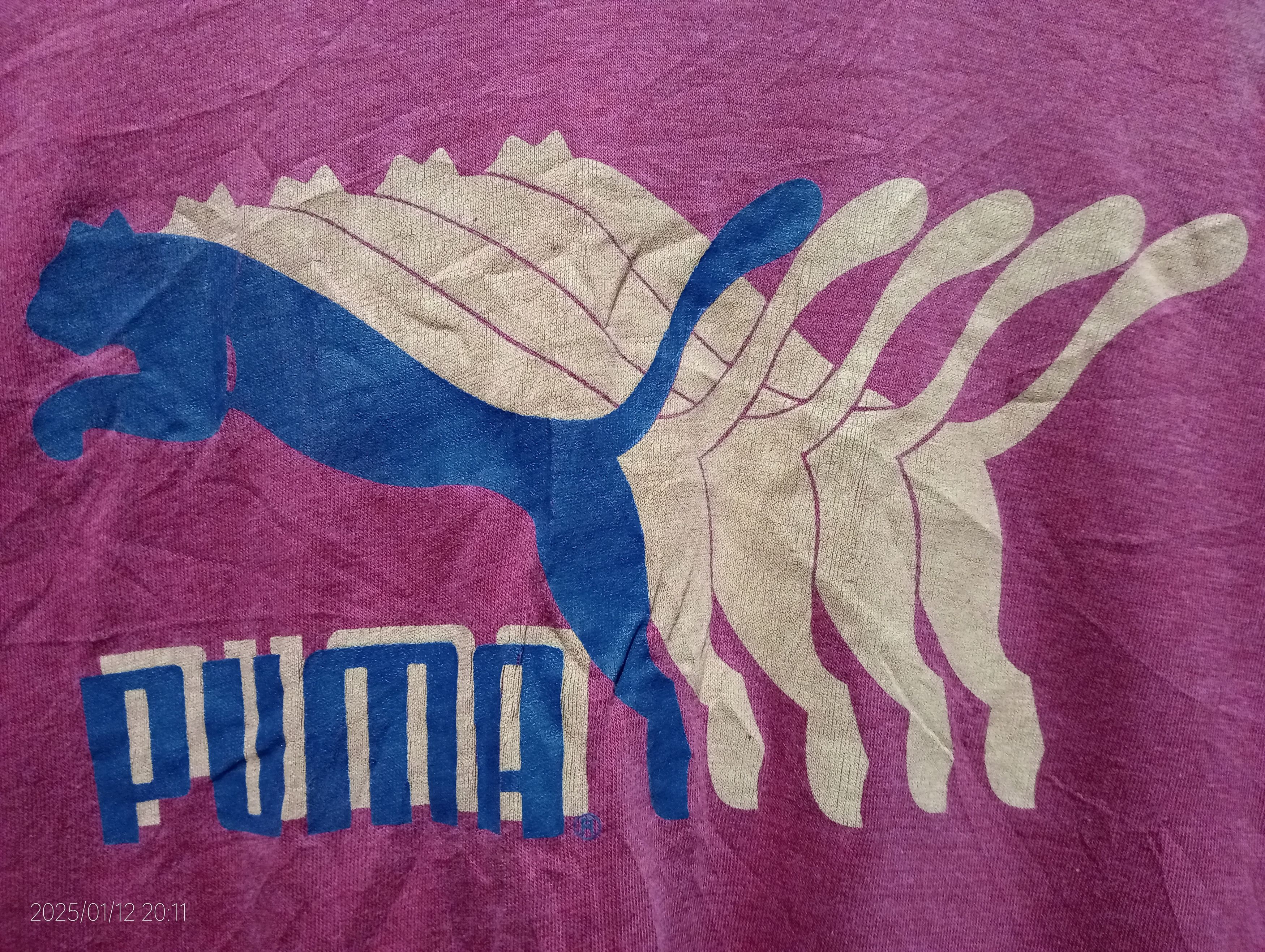 Puma Vintage 1982 Puma Single Stitch Tee Made in USA Very Rare Size US M / EU 48-50 / 2 - 9 Thumbnail