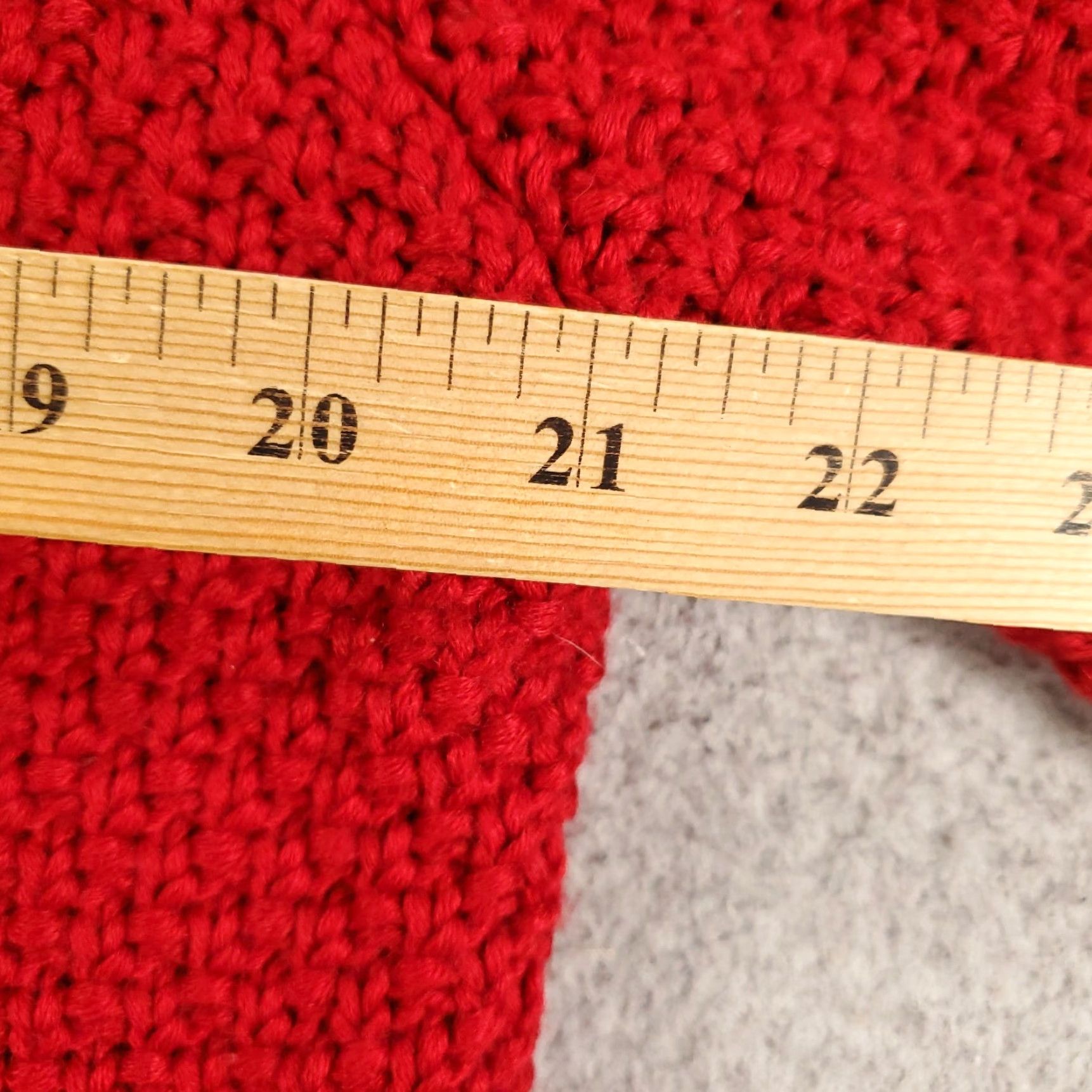 Vintage Chicos Sweater Womens Large Red Chunky Knit 3 Button Up Wool Blend 2 Size L / US 10 / IT 46 - 4 Thumbnail
