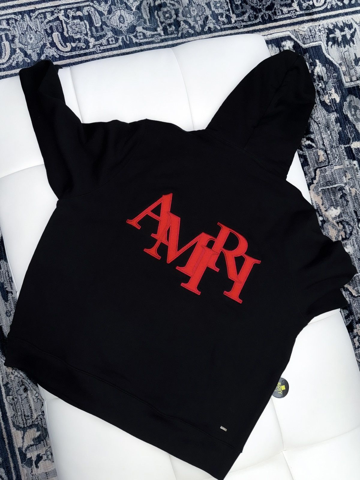 Amiri AMIRI staggered logo hoodie Size US XL / EU 56 / 4 - 2 Thumbnail