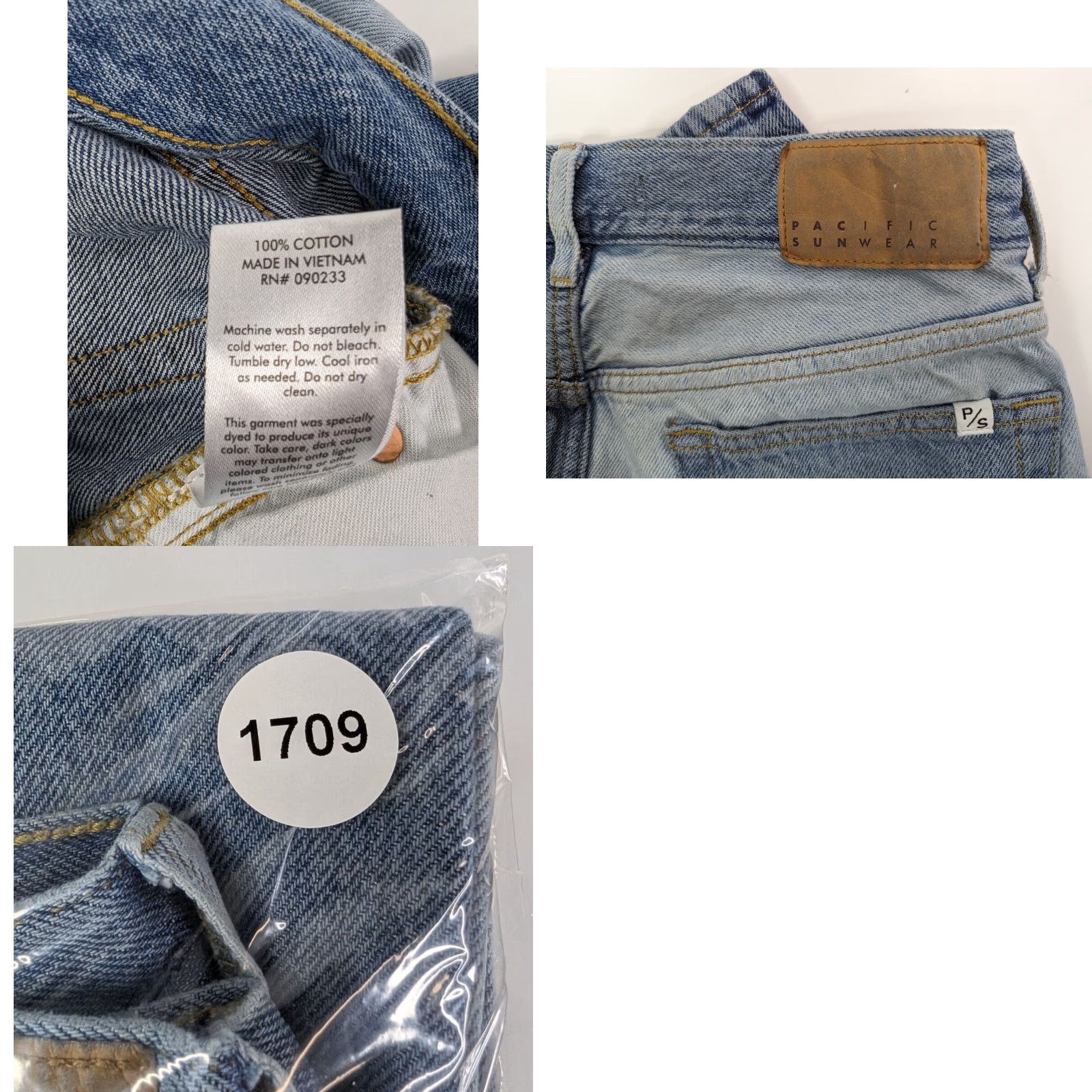 Pacsun PacSun Jeans Unisex Adults Tapered Slim Work Indigo Patch Denim Size 29x30 Blue Streetwear Size US 29 - 9 Thumbnail