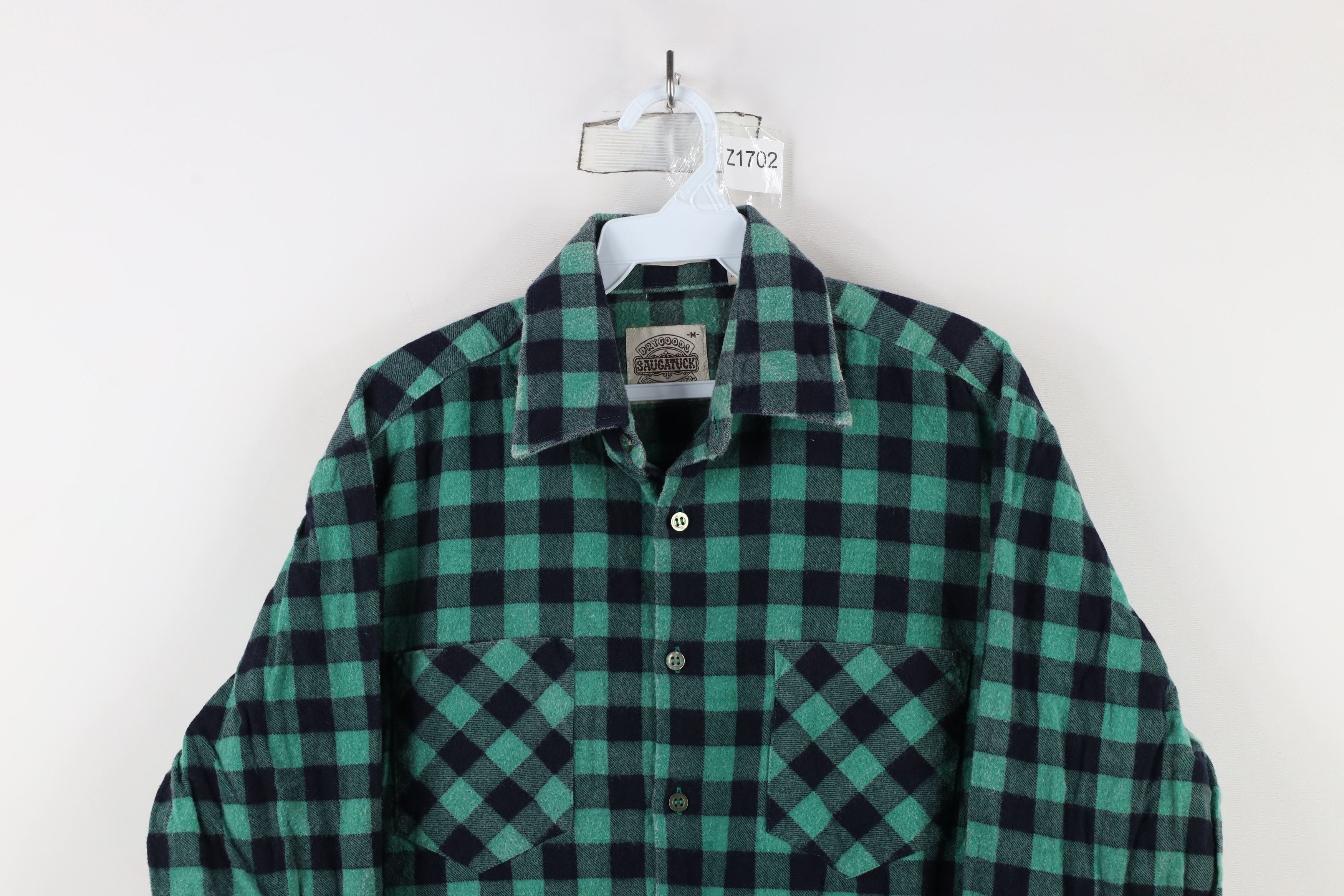 Vintage Vintage 90s Streetwear Flannel Collared Button Shirt Plaid Size US M / EU 48-50 / 2 - 2 Thumbnail