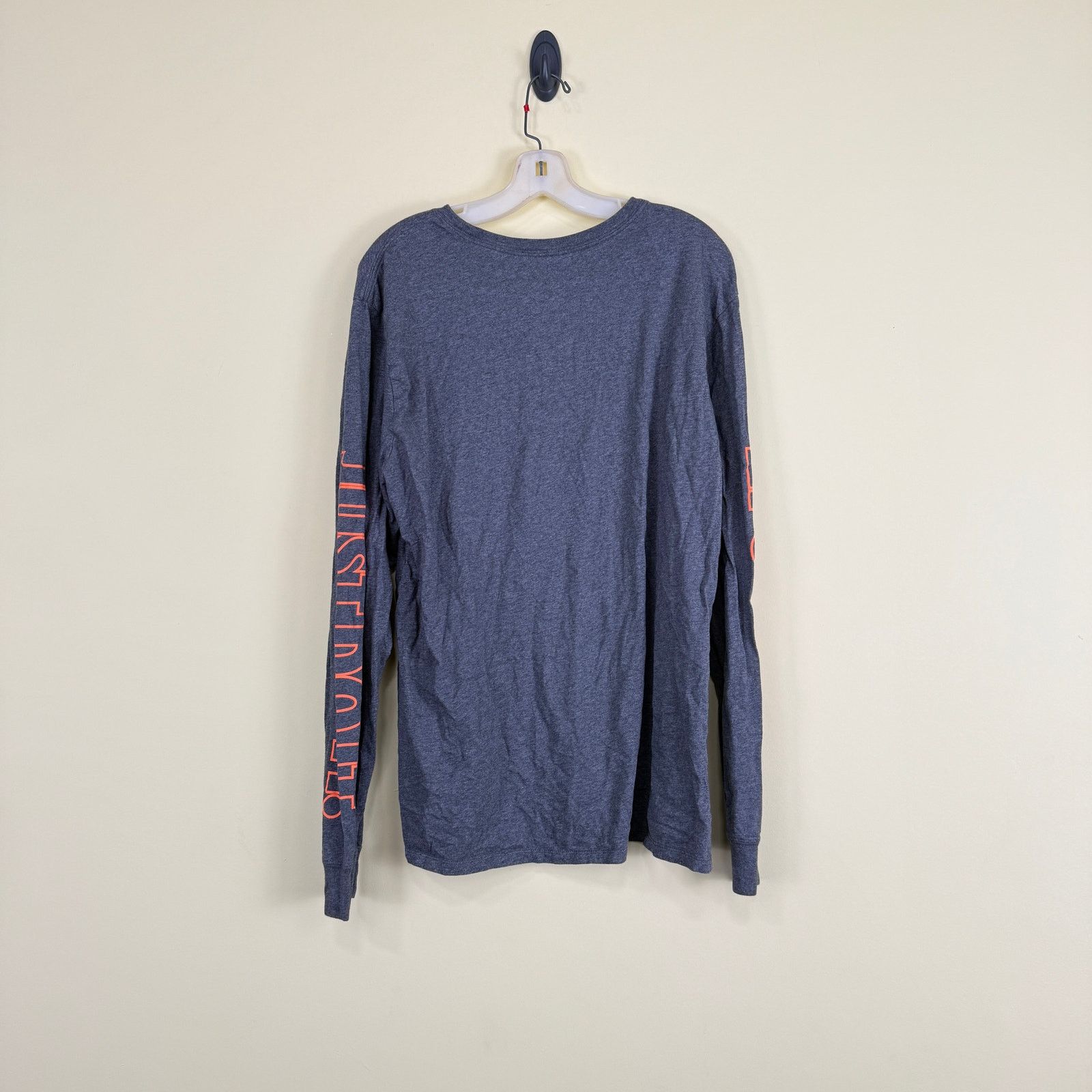 Nike Nike Shirt Adult Gray Black Just Do It Swoosh Long Sleeve Size US XL / EU 56 / 4 - 5 Thumbnail