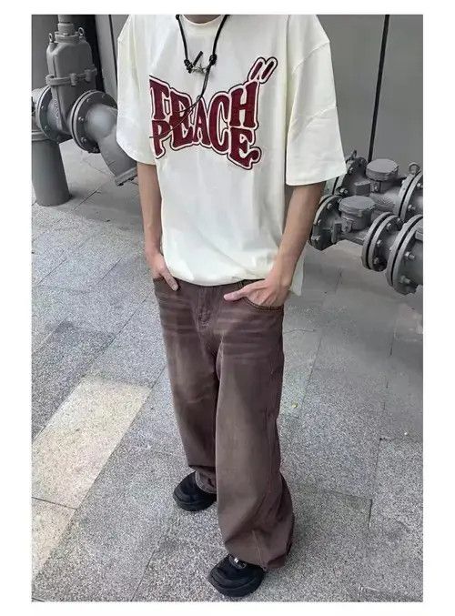 Designer × Vintage fade baggy distressed washed hiphop jeans Size US 32 / EU 48 - 3 Thumbnail