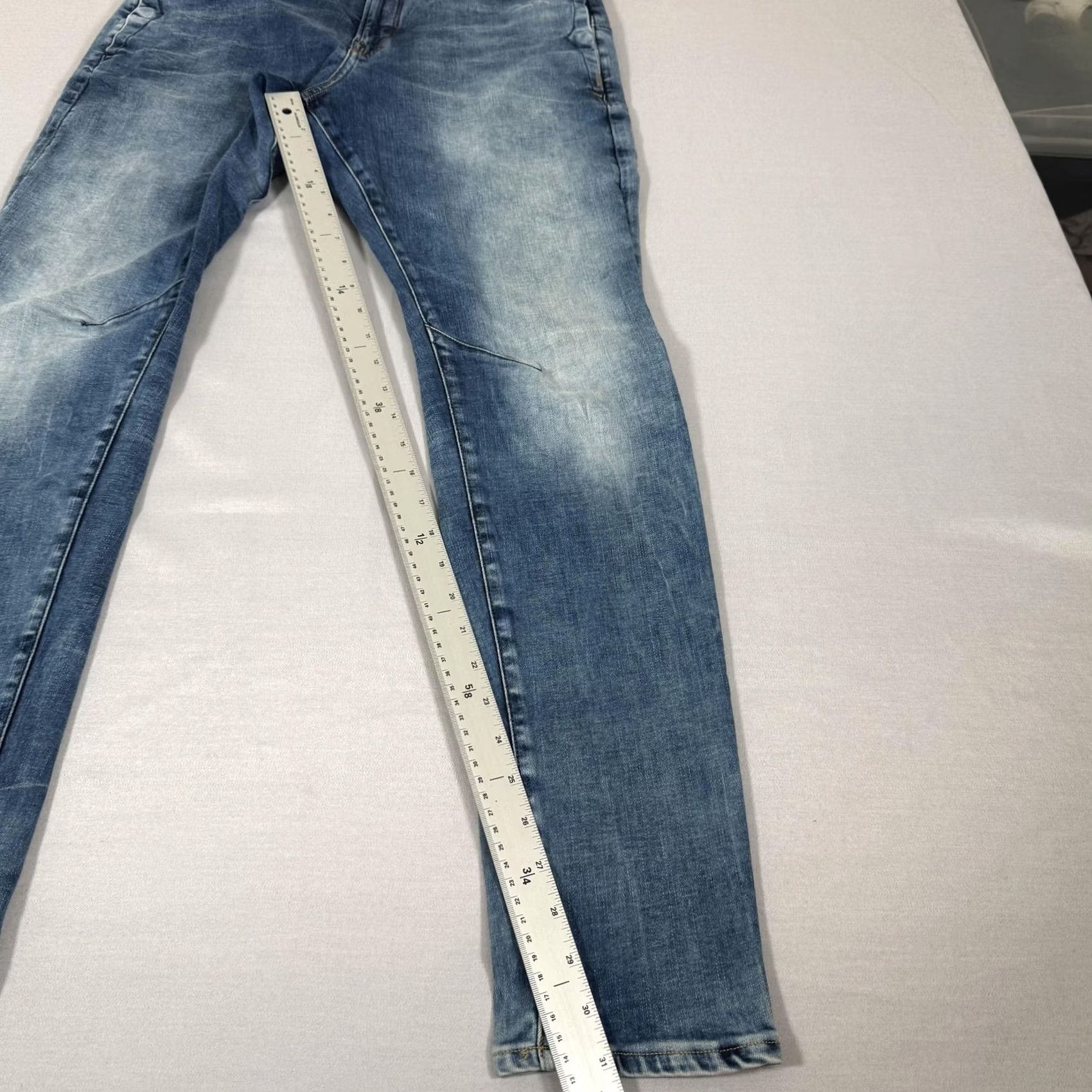 G-Star G-Star Jeans Mens 33x32 Blue D-Staq 3D Slim Denim Pants Skinny Stretch Casual Tapered 3D Size US 33 - 4 Thumbnail