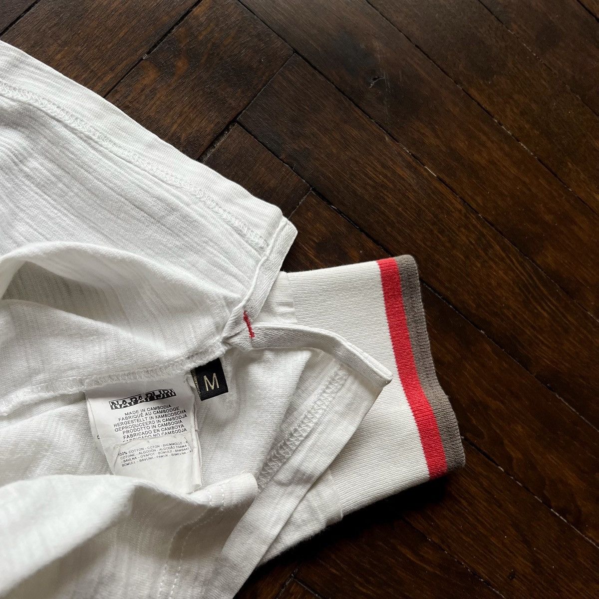 Napapijri Napapijri Mens White Polo Long Sleeve Shirt Rugby Logo Size US M / EU 48-50 / 2 - 6 Thumbnail