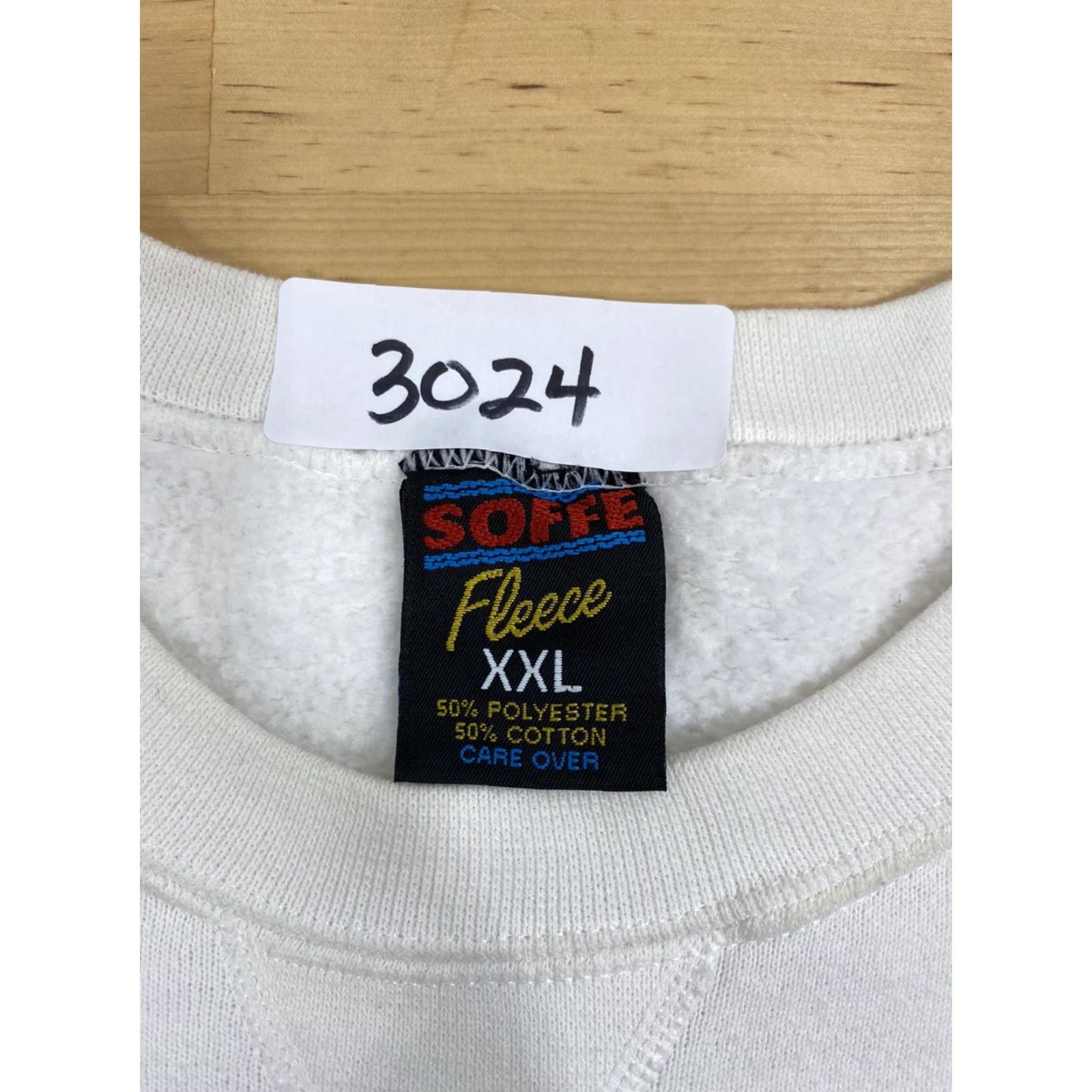 Vintage VINTAGE 90s Poway Titans Tennis White Sweatshirt Soffe Fleece 2XL Size XXL / US 16-18 / IT 52-54 - 5 Thumbnail