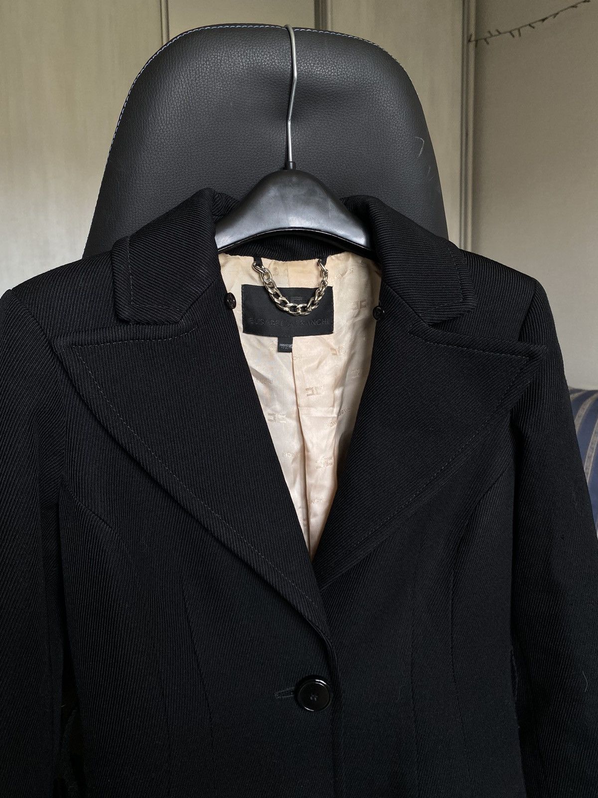 Elisabetta Franchi × Vintage Elisabetta Franchi coat jacket black Size M / US 6-8 / IT 42-44 - 3 Thumbnail