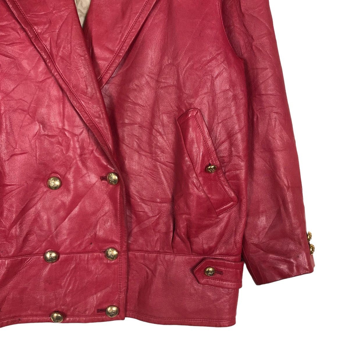 Japanese Brand 🔥Vintage Chore Genuine Leather Jacket Japan Double Breast Size US M / EU 48-50 / 2 - 5 Thumbnail