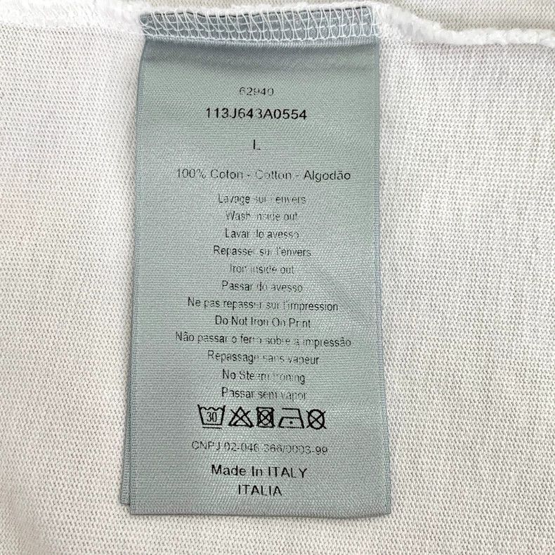 Dior Dior White side logo printed cotton round-neck long-sleeved Size US L / EU 52-54 / 3 - 7 Thumbnail