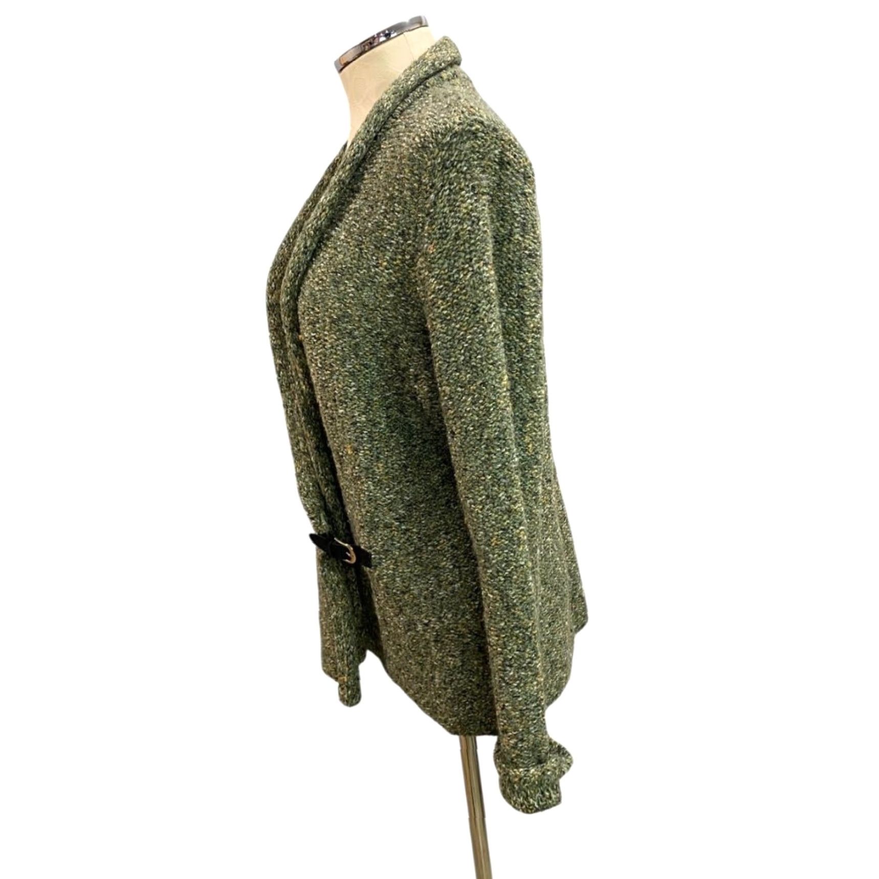 Vintage VINTAGE Preswick & Moore Petite Sage Green Womens Cardigan Sweater Buckle PXL Size XL / US 12-14 / IT 48-50 - 3 Thumbnail
