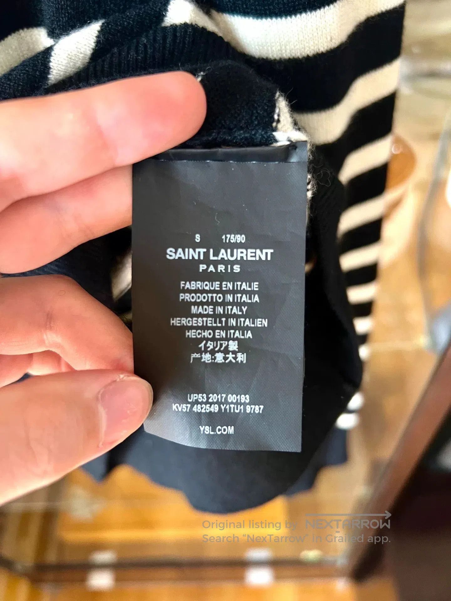 Saint Laurent Paris saint laurent black and white striped turtleneck. Size US S / EU 44-46 / 1 - 5 Thumbnail