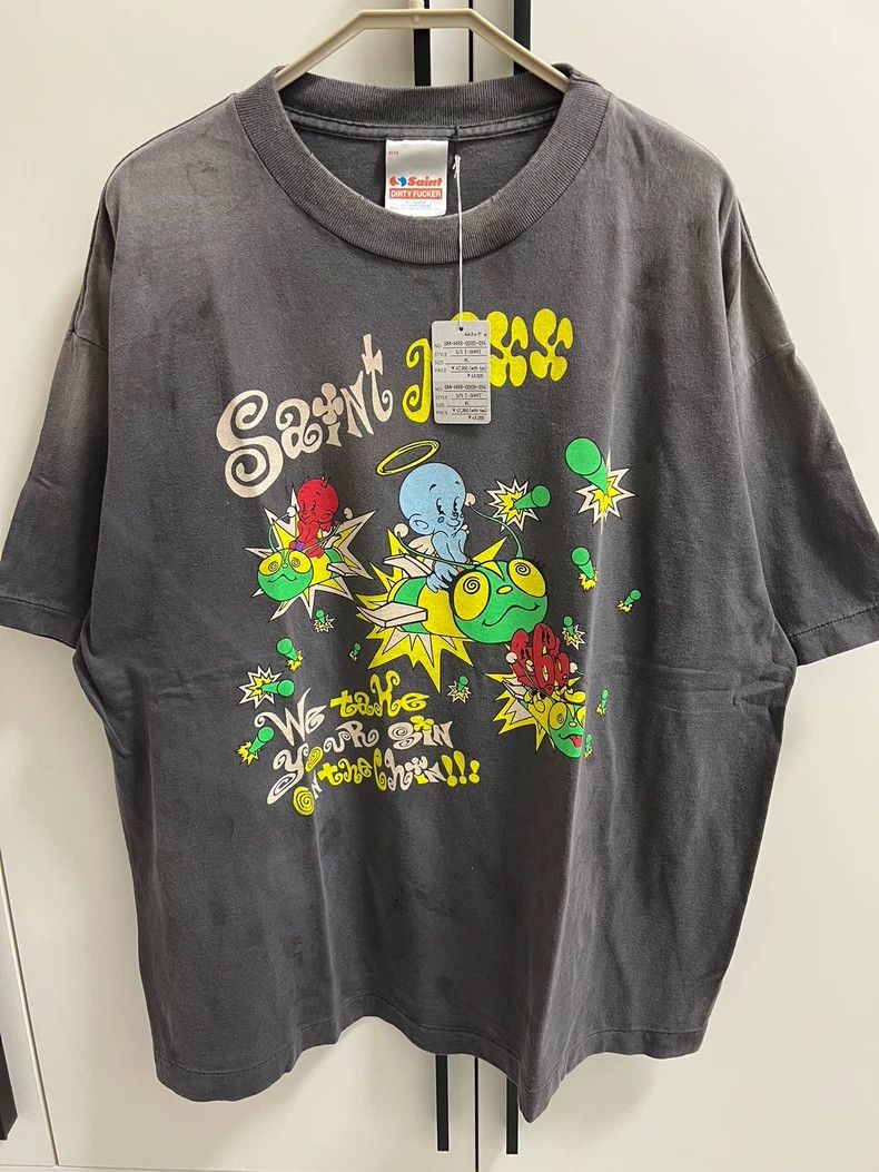 Saint Michael Saint Michael Devil angel makes old short sleeves Size US XL / EU 56 / 4 - 1 Thumbnail