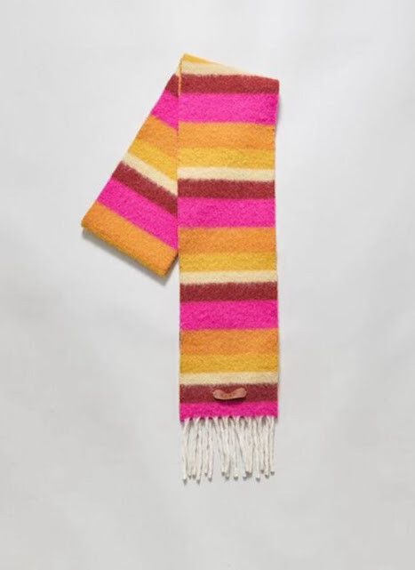 Marni o1w1db11024 Size: OS / Logo Wool Scarf in Multicolor Size ONE SIZE - 1 Preview