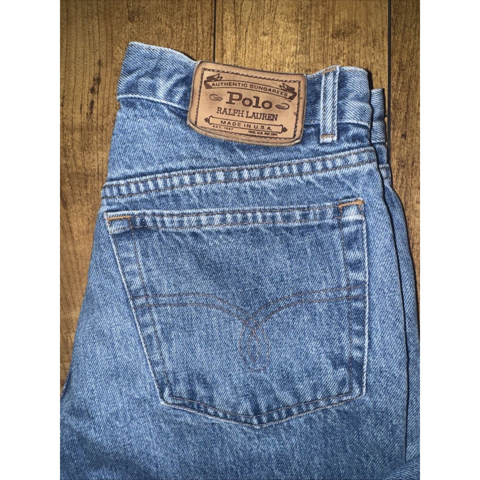 Polo Ralph Lauren × Vintage Polo Ralph Lauren Denim Jeans 28x24 Blue Size US 28 / EU 44 - 3 Thumbnail