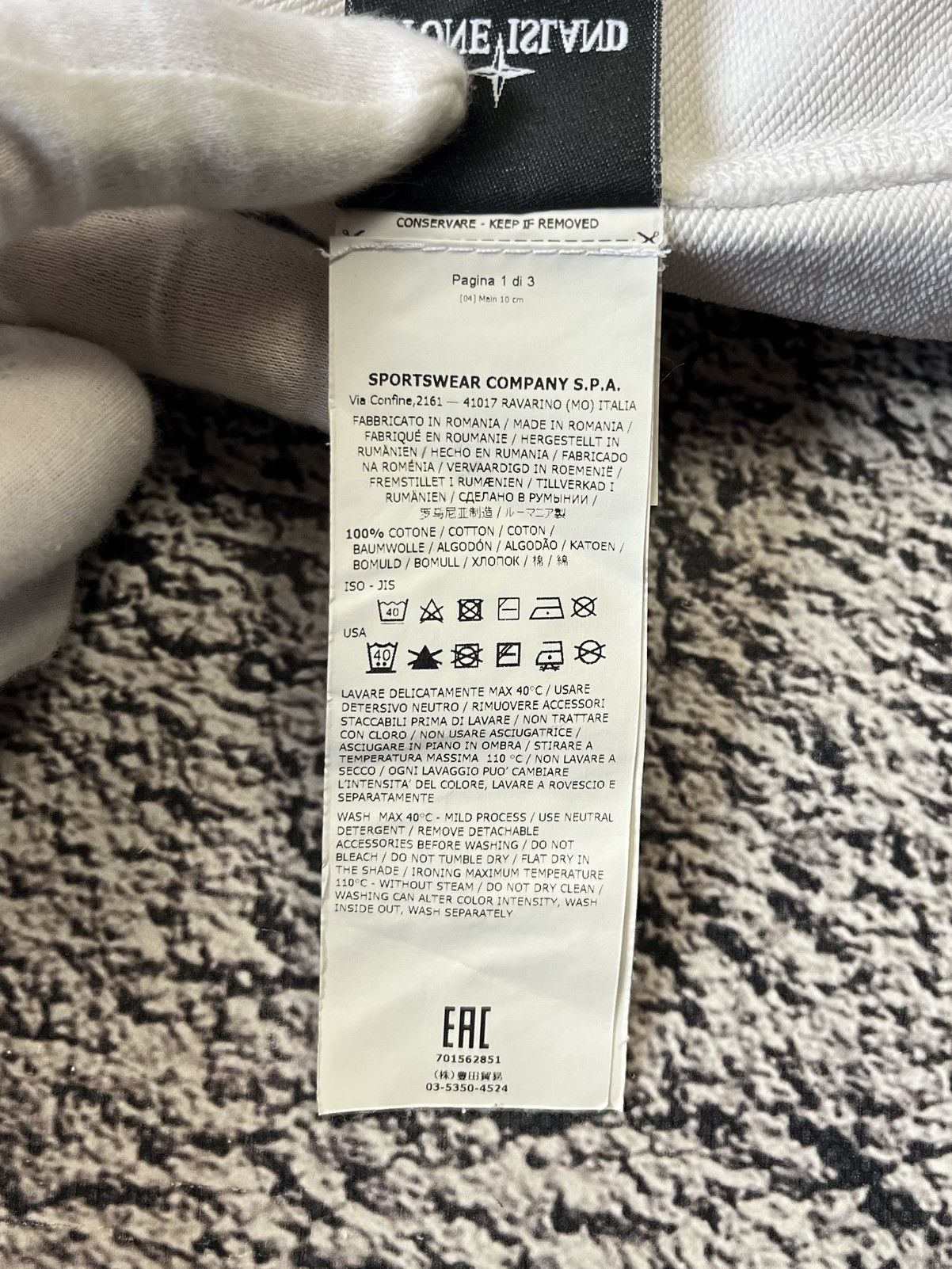 Stone Island Stone Island Hoodie Mens White Pullover Size XL Size US XL / EU 56 / 4 - 16 Thumbnail