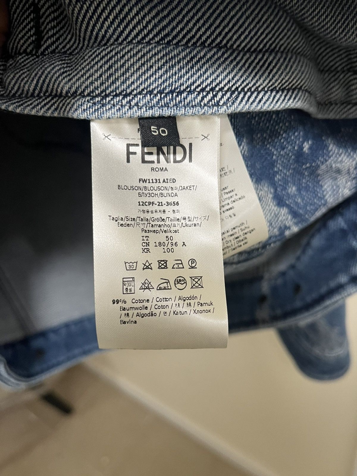 Fendi Fendi Denim Jacket Sz 50 Size US M / EU 48-50 / 2 - 11 Thumbnail