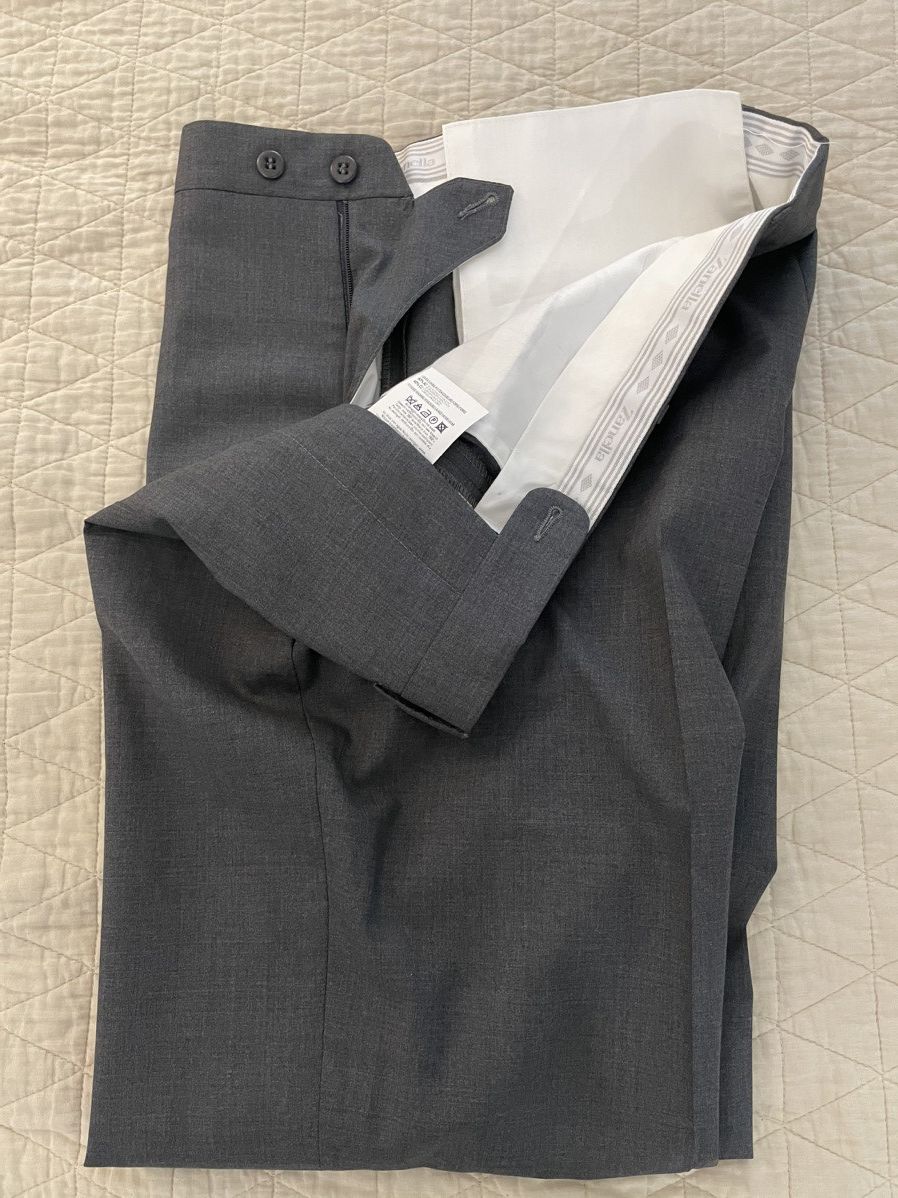Zanella Vitale Barberis Super 150's Wool Tyson Trouser Size 34R - 2 Thumbnail