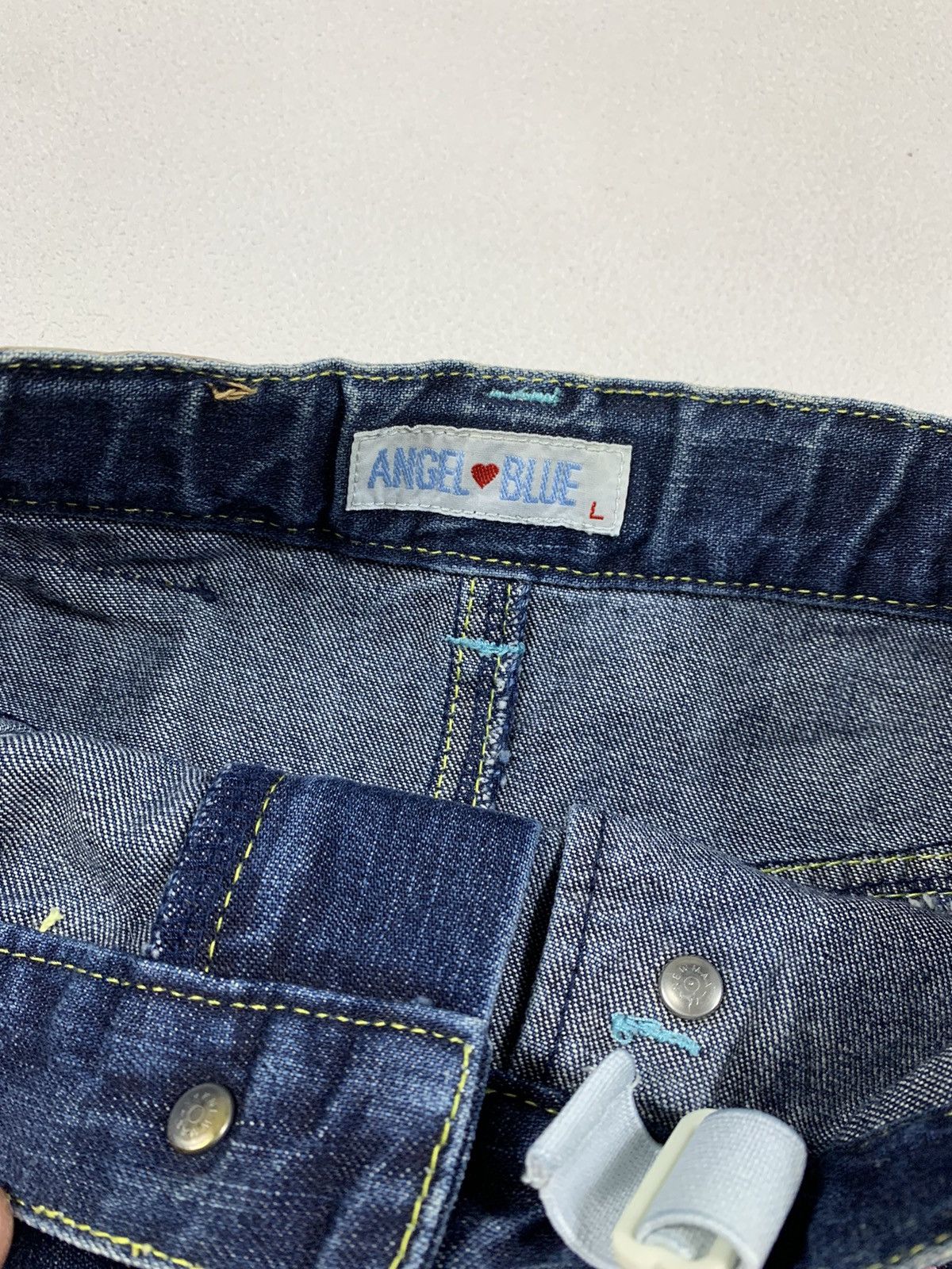 Hysteric Glamour × Japanese Brand 💸NEED GONE💸 Angle Blue Denim Skirt Size 27" / US 4 / IT 40 - 7 Thumbnail