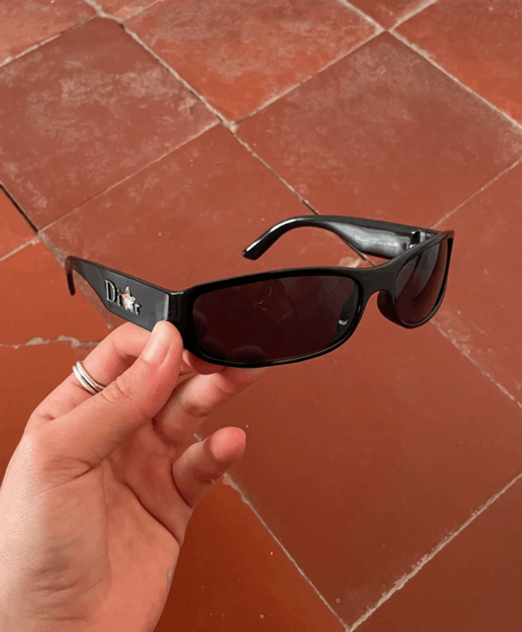 Dior DIOR Sunglasses Shiny 2 Rimless Shield Ski Galliano RI896 Size ONE SIZE - 2 Thumbnail