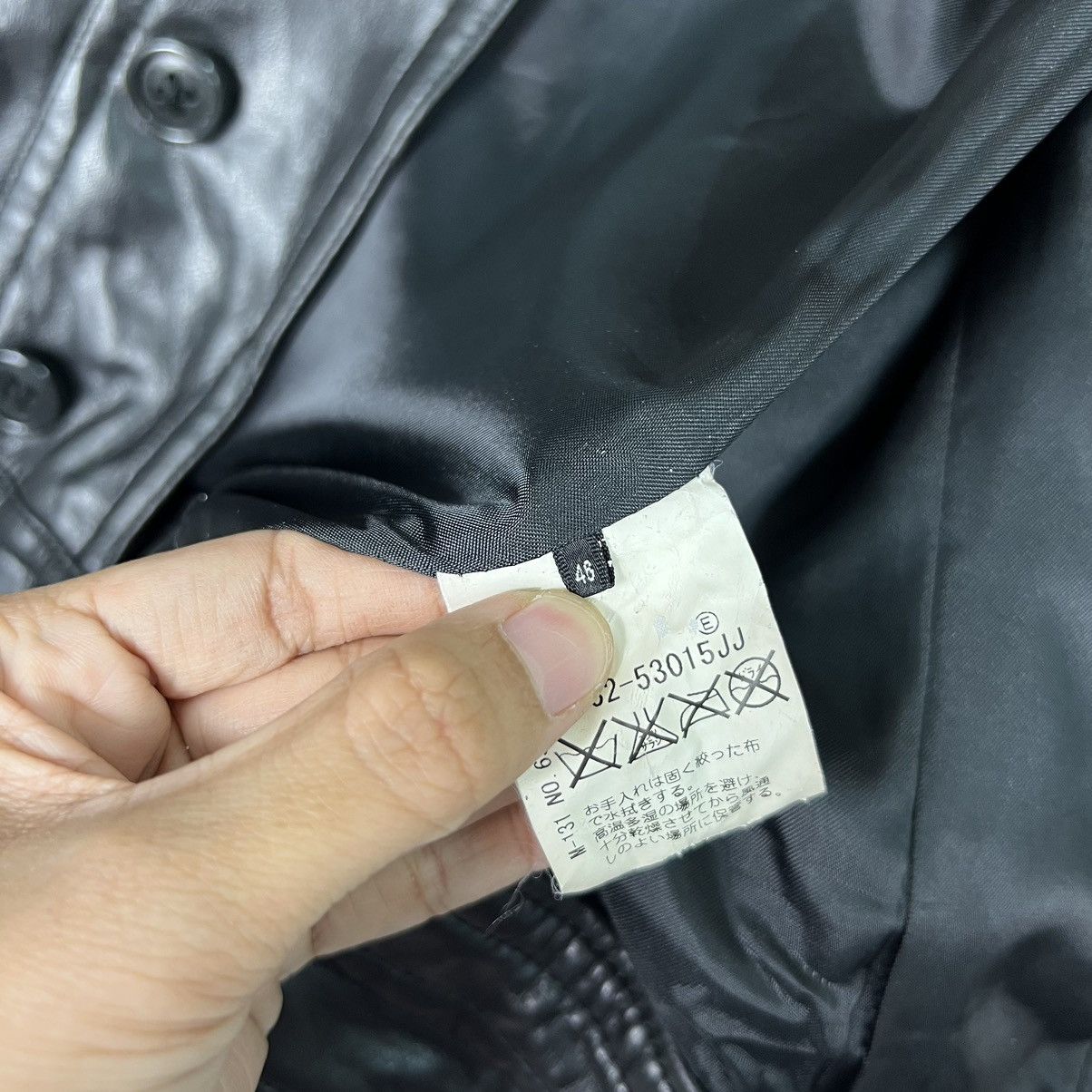 Le Grande Bleu (L.G.B.) 🔥 UNTITLED MEN CARGO LEATHER JACKET Size US M / EU 48-50 / 2 - 17 Thumbnail