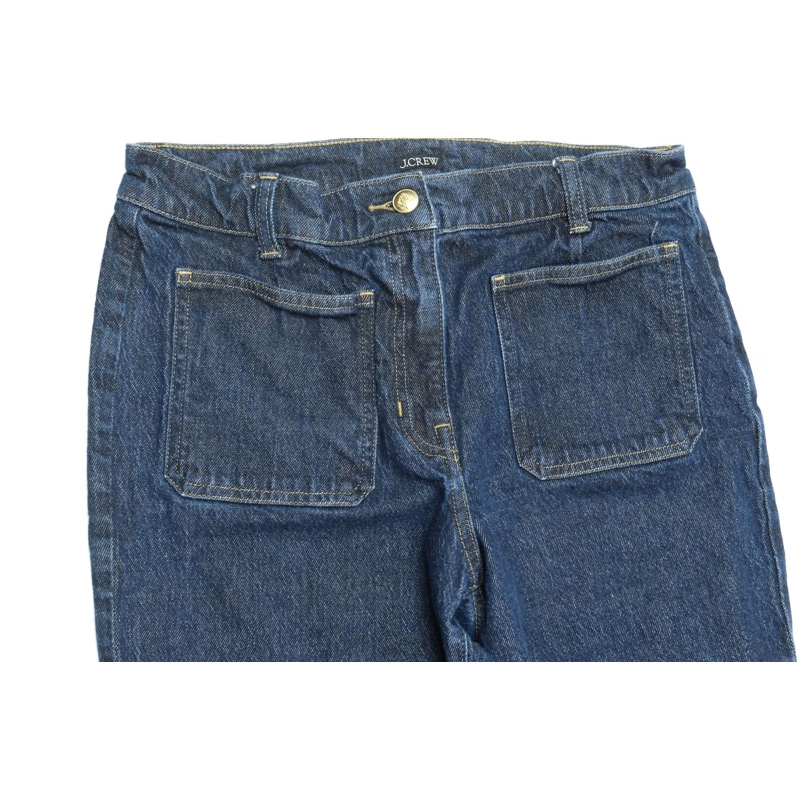 J.Crew J.CREW High Rise Kickout Jeans Womens 28 Blue Sailor Pockets Slim Fit Stretch Jeans Size 28" / US 6 / IT 42 - 3 Thumbnail