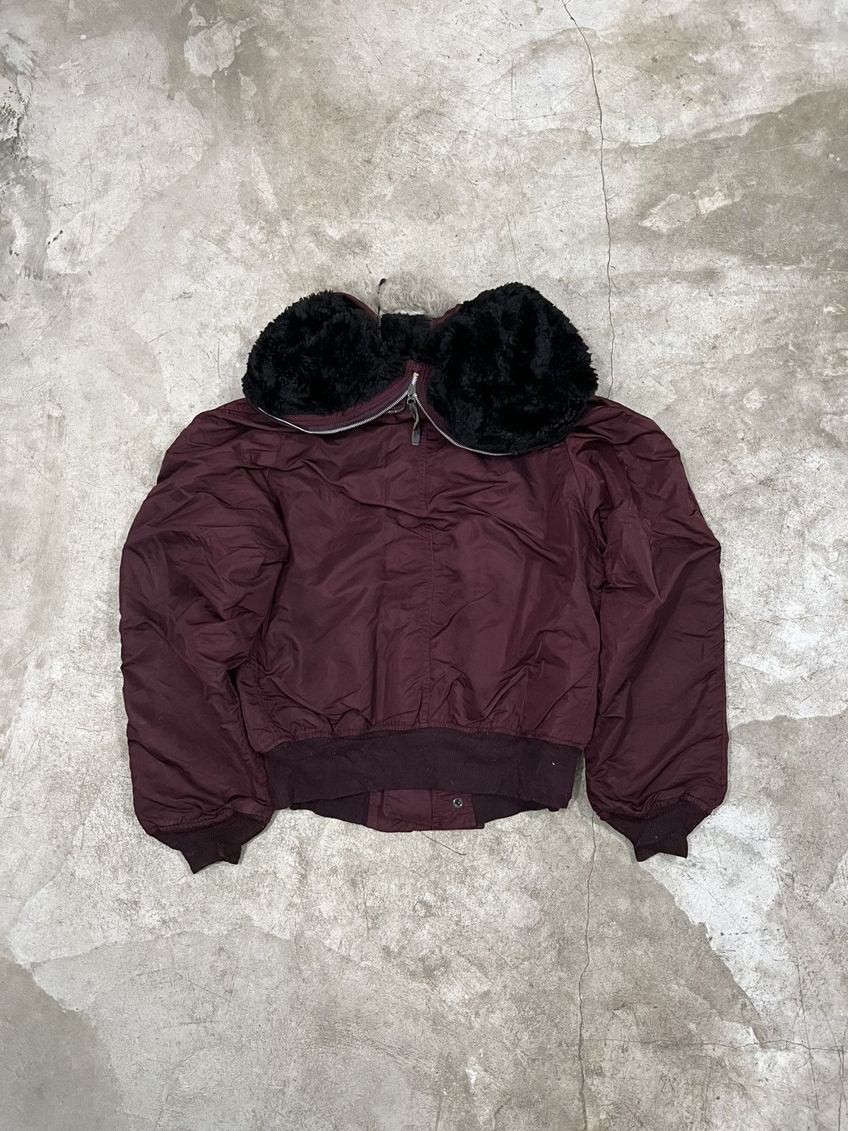 Alpha Industries × Vintage Vintage AlphaIndustries N-2B Fur AvantGarde BomberJacket Size US L / EU 52-54 / 3 - 6 Thumbnail