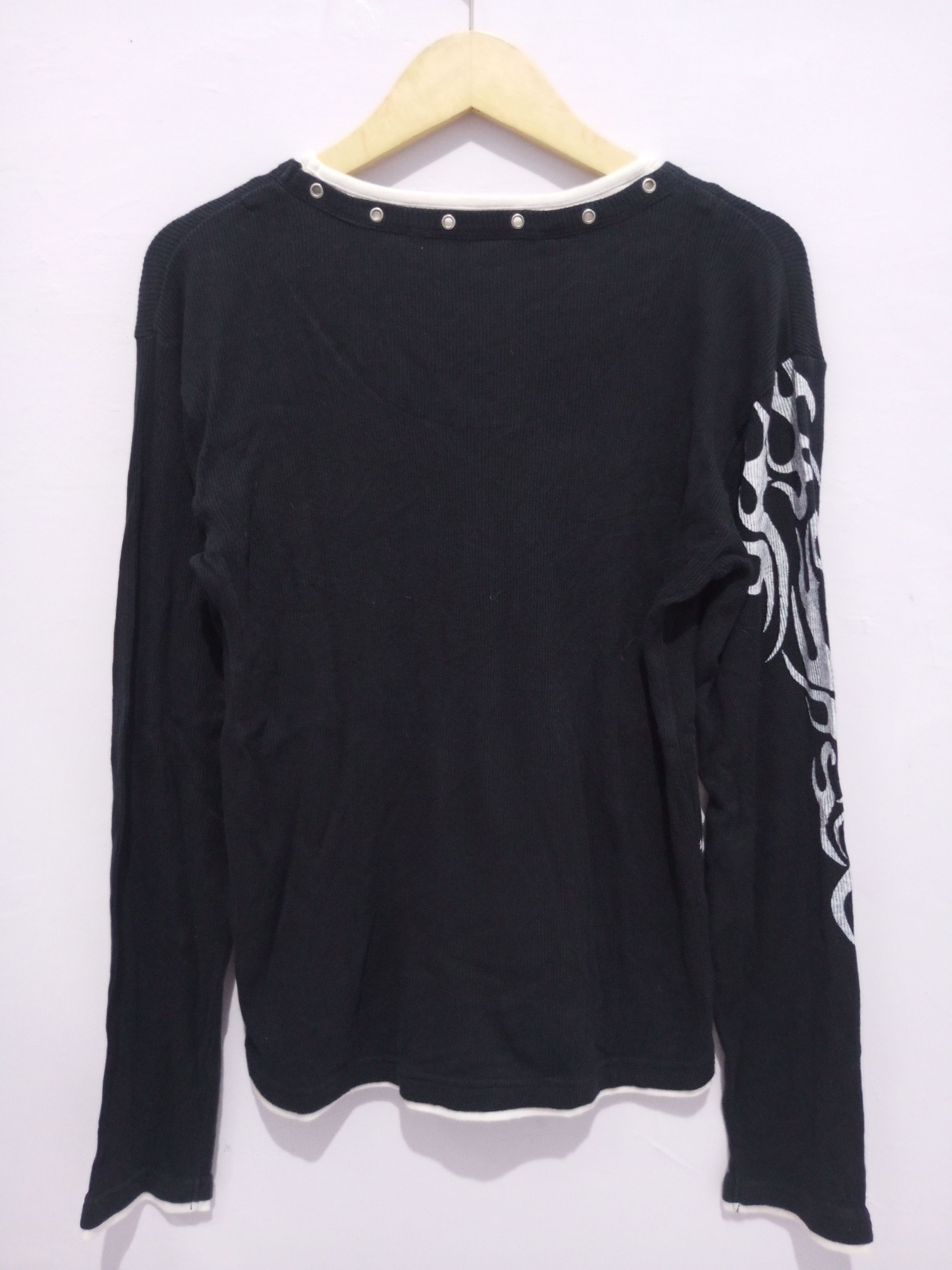 If Six Was Nine × Japanese Brand × Le Grande Bleu (L.G.B.) Japan sensory division poem double layer tribal Long sleeve Size US M / EU 48-50 / 2 - 9 Thumbnail