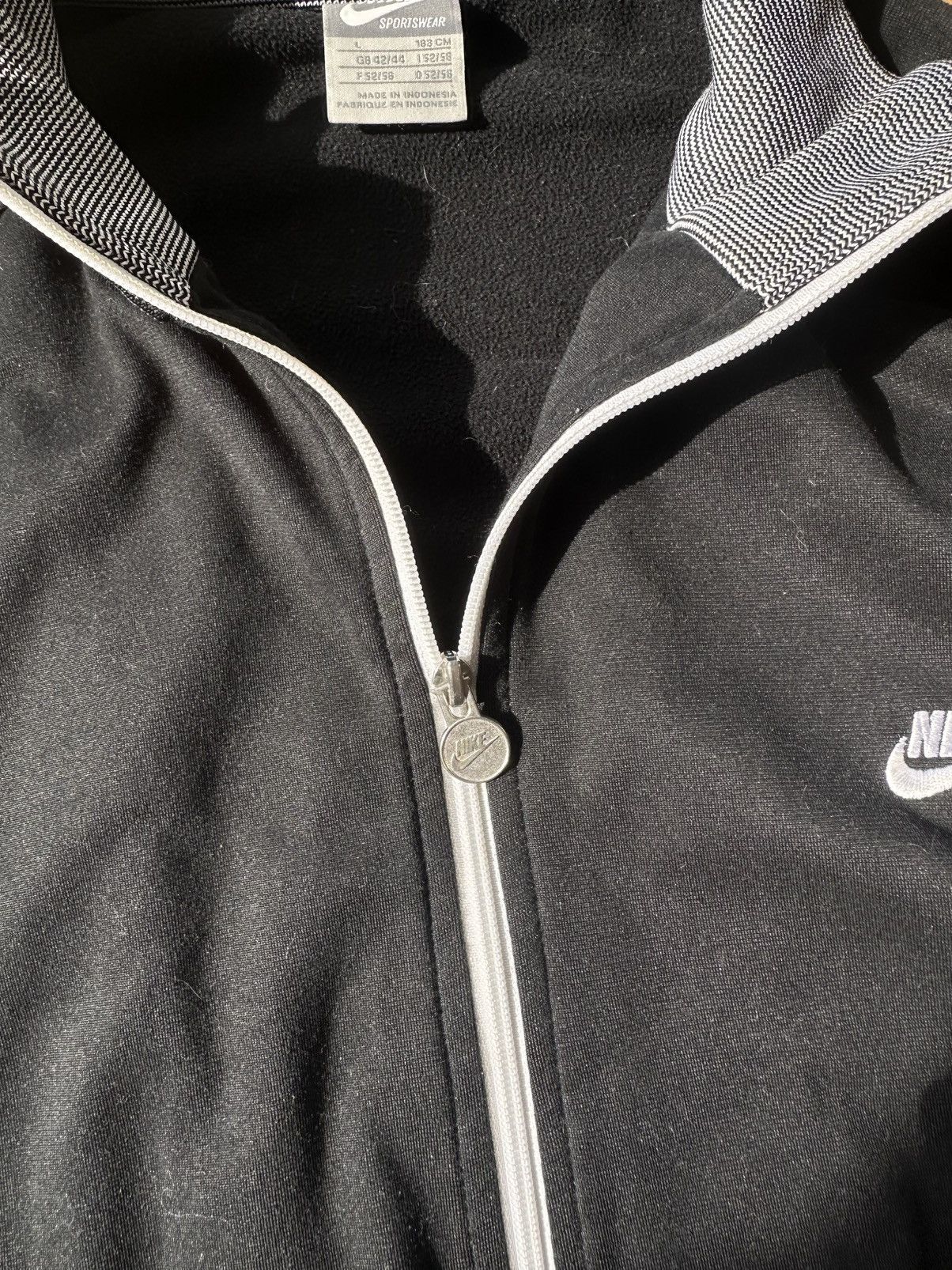 Nike × Vintage Nike vintage zip black 90s Size US L / EU 52-54 / 3 - 6 Thumbnail