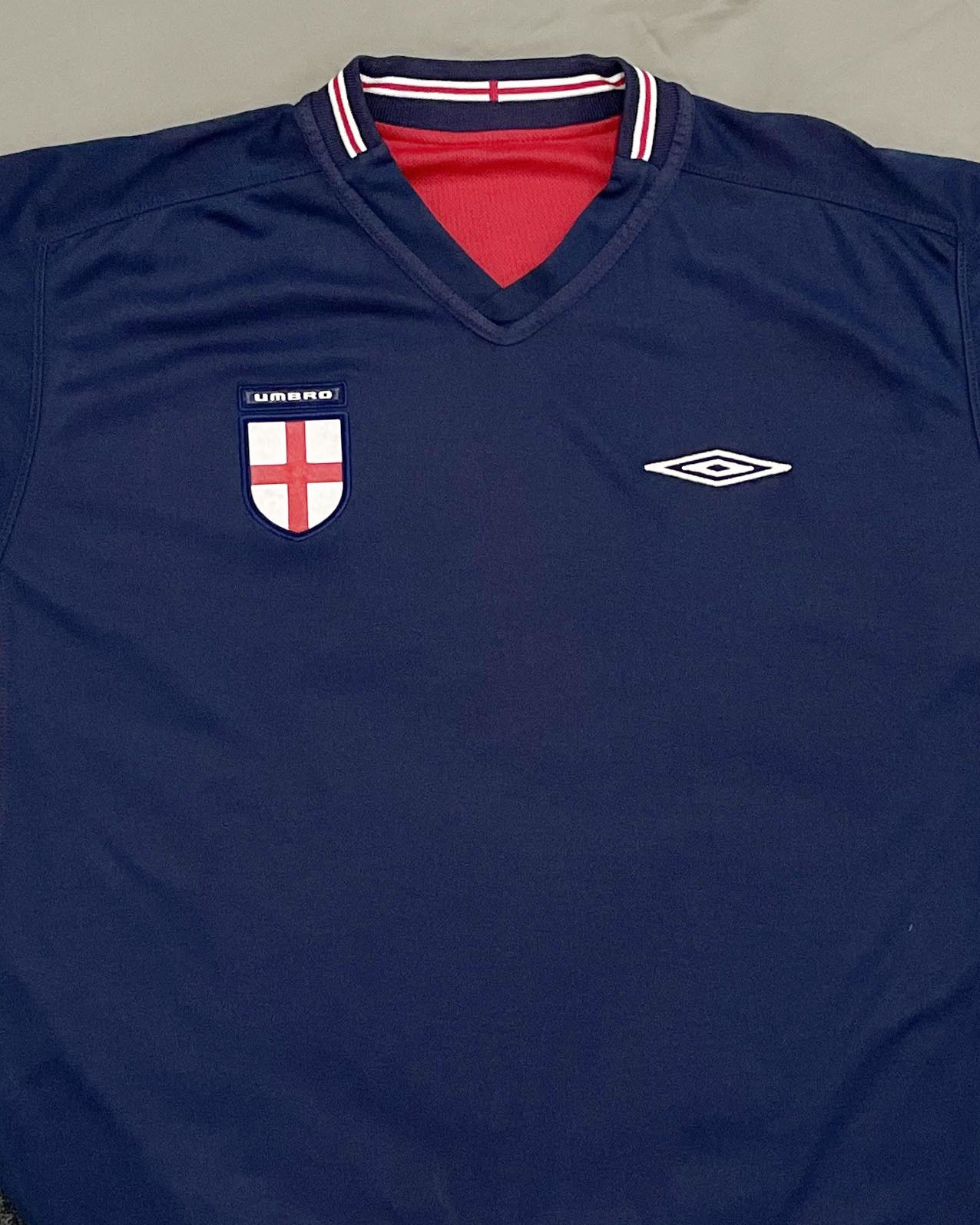 Umbro England Away Kit 2002 2003 2004 Size US XL / EU 56 / 4 - 4 Thumbnail