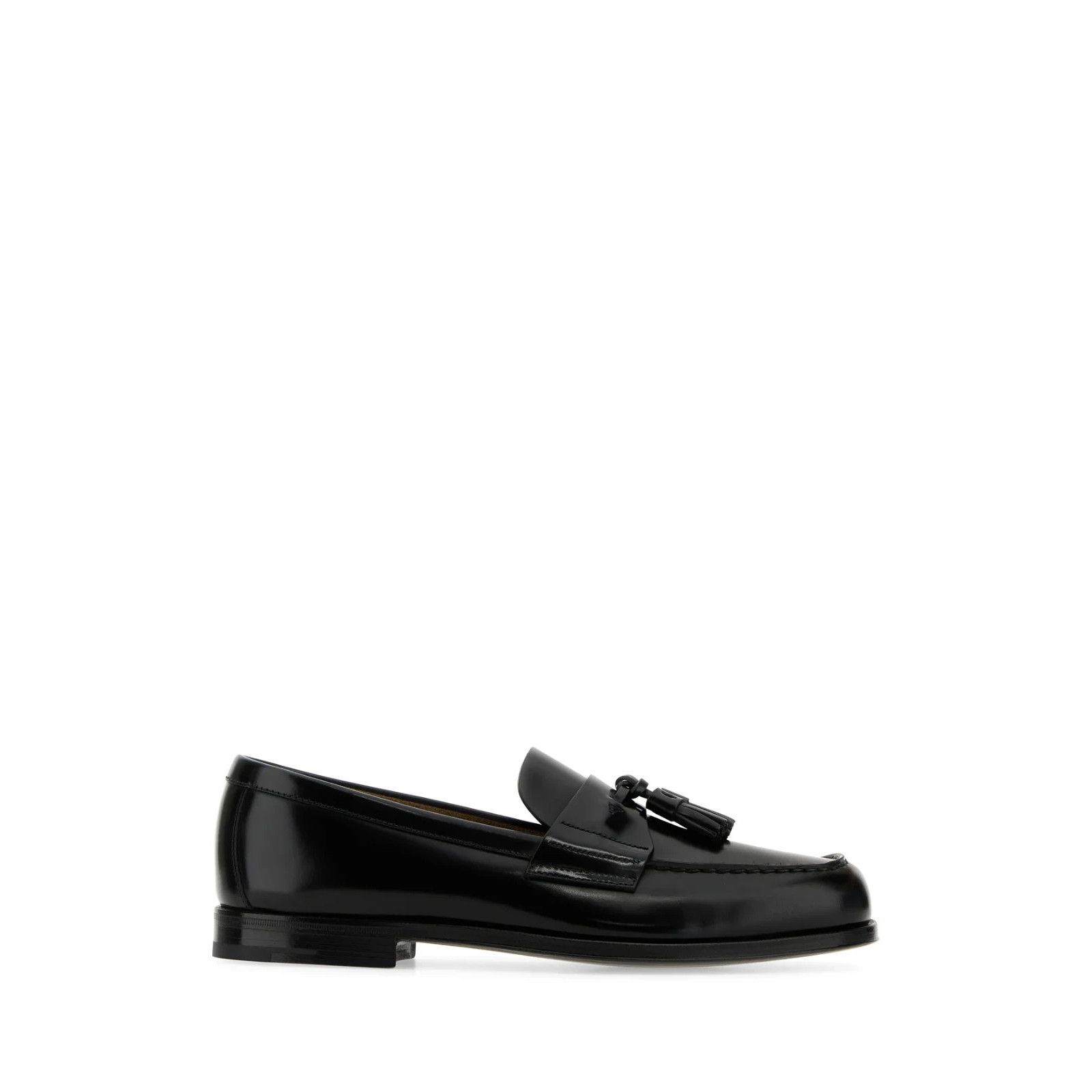 Prada PRADA Black Leather Loafers New And Authentic (Men's size:7. Size US 7.5 / EU 40-41 - 5 Thumbnail